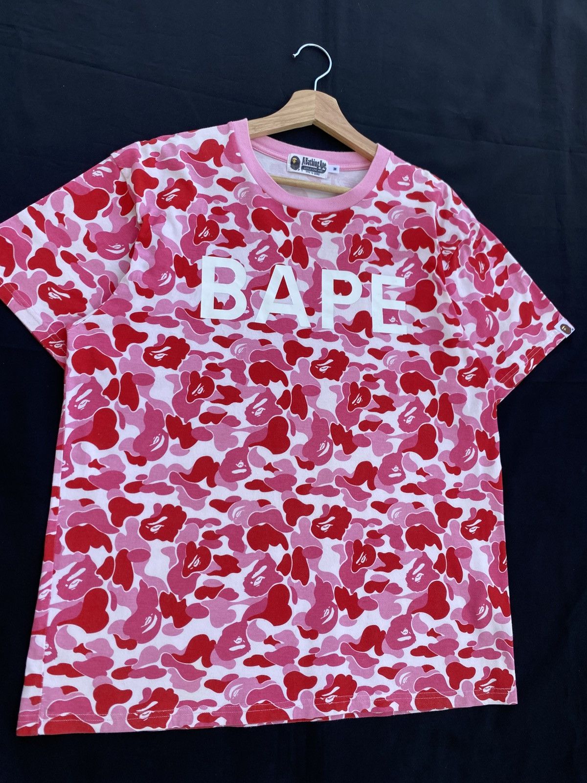 Bape Rare BAPE ABC camo pink ape head logo T-shirt A Bathing Ape Size US M / EU 48-50 / 2 - 5 Thumbnail