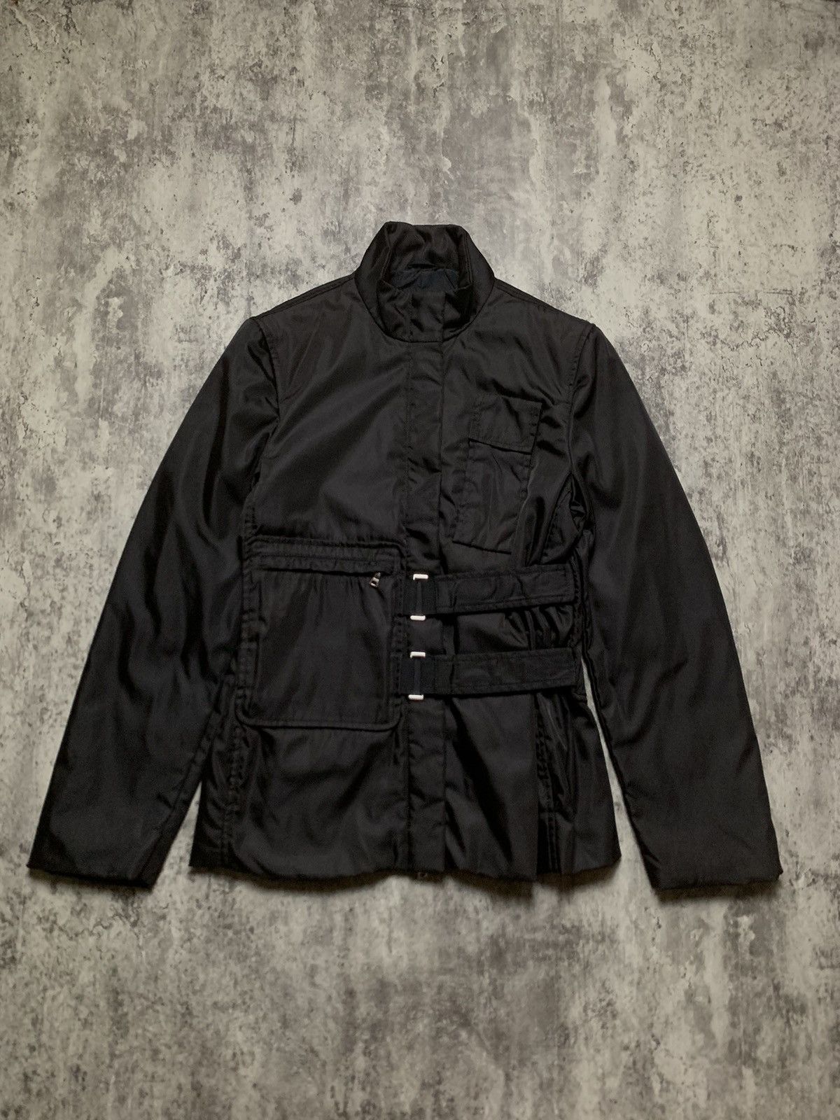 Prada RARE Prada FW99 Runaway Bondage Utility Nylon Padded Jacket Size US XS / EU 42 / 0 - 2 Thumbnail