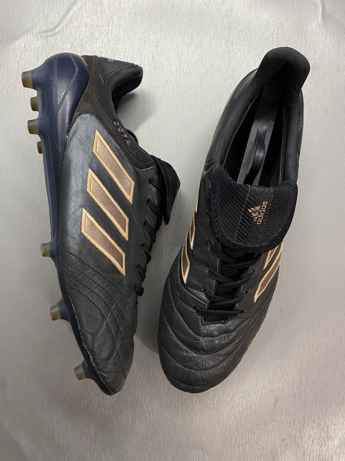 Adidas adidas Copa 17.1 FG Black Gold US 11 EUR 45 BA8517 Size US 11 / EU 44 - 3 Thumbnail