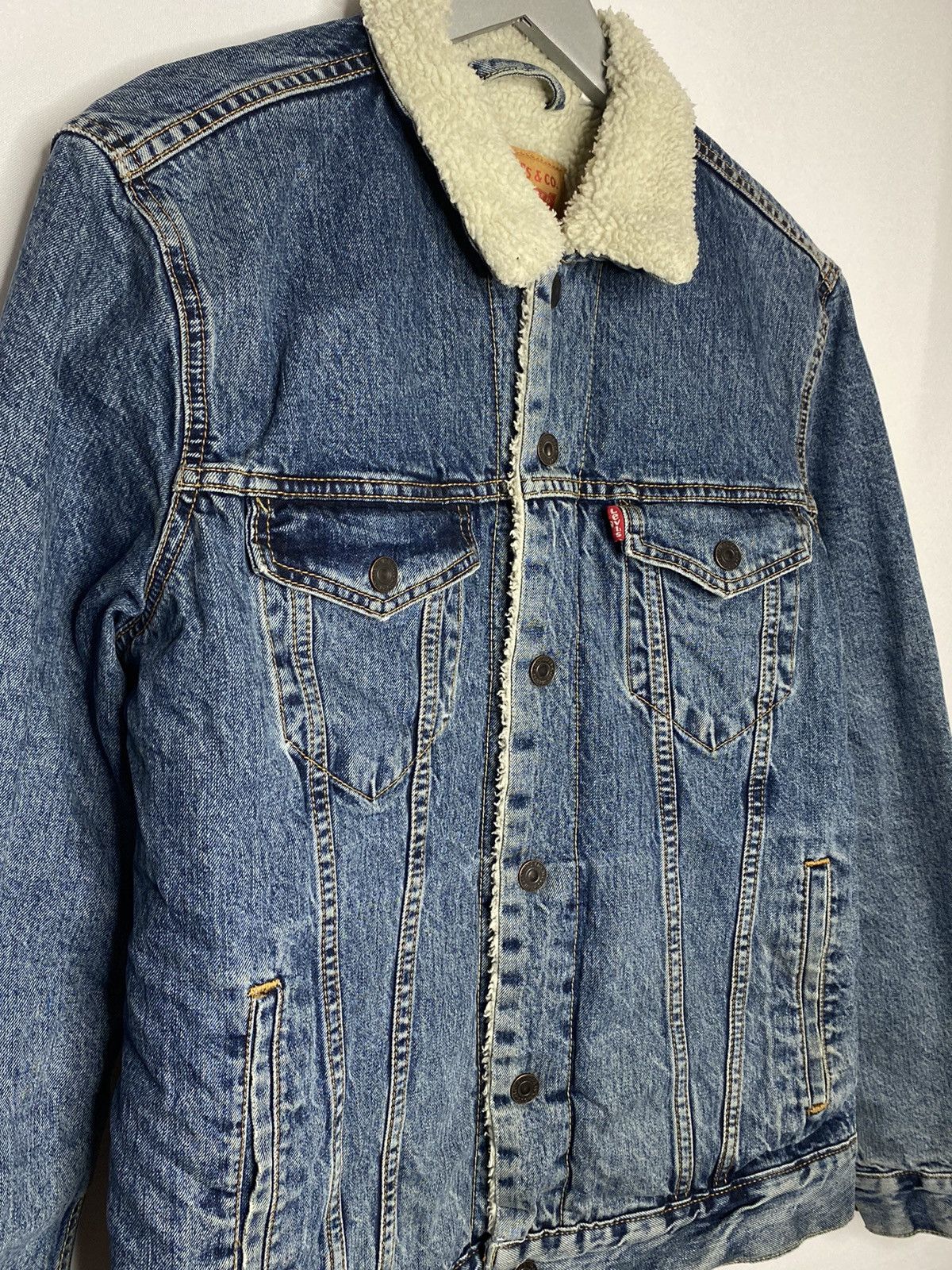 Levi's × Vintage 🔥Vintage Levi’s Denim Sherpa Jacket Size Medium 🔥 Size US M / EU 48-50 / 2 - 4 Thumbnail
