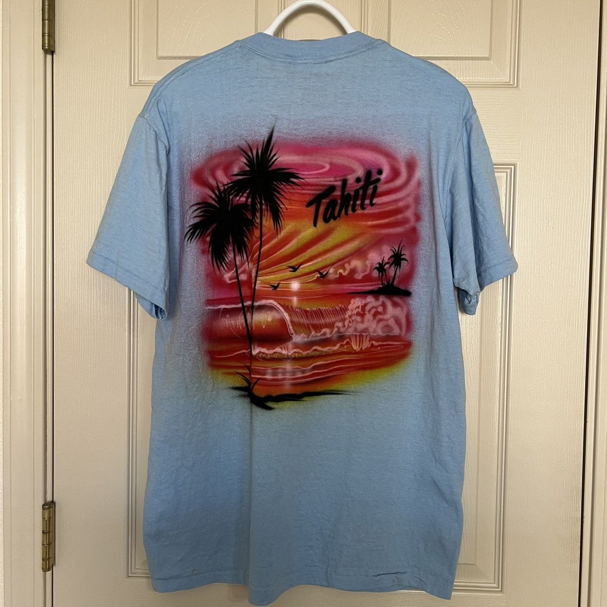 Vintage Vintage 90s Ashmore T-Shirt Men's Large Tahiti Single Stitch Size US L / EU 52-54 / 3 - 1 Thumbnail