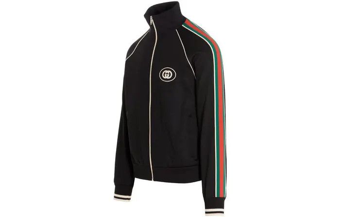 Gucci oc11z1025 Technical Jersey Zip Jacket in Multicolor Size US XL / EU 56 / 4 - 3 Thumbnail