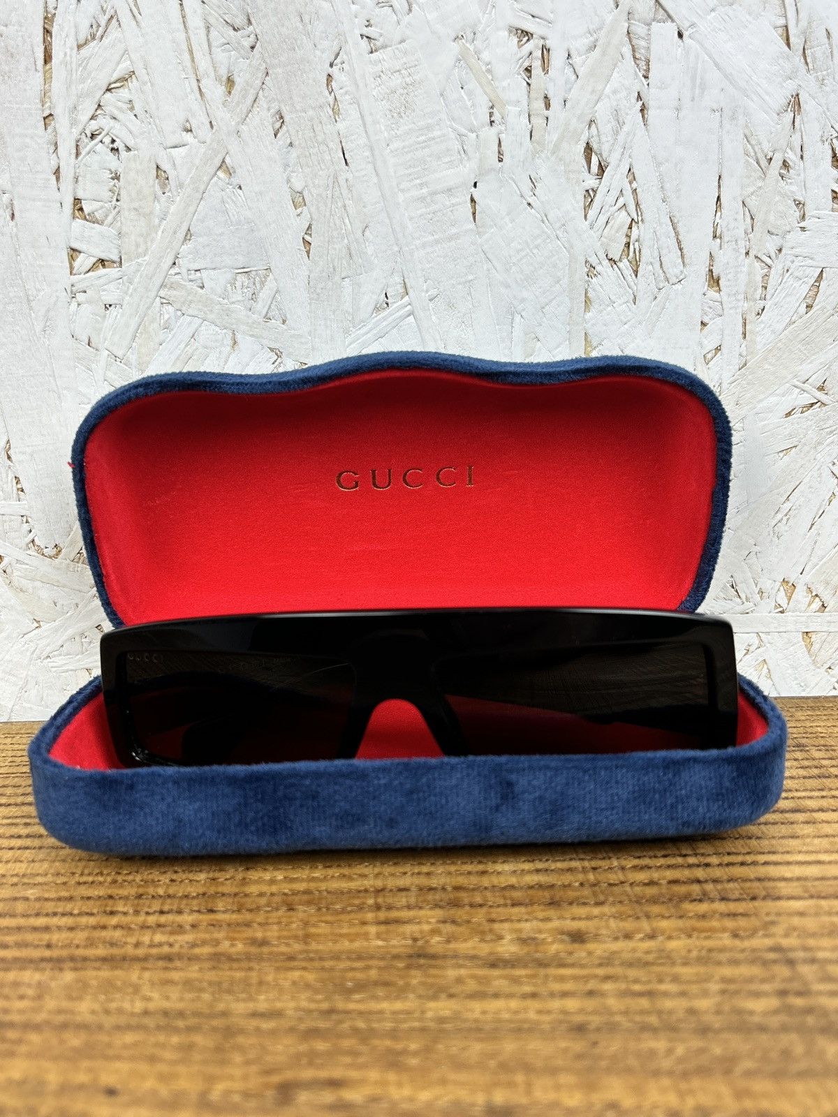 Gucci Gucci Rectangular Frame Futuristic Glasses Black GG0358S Size ONE SIZE - 12 Thumbnail