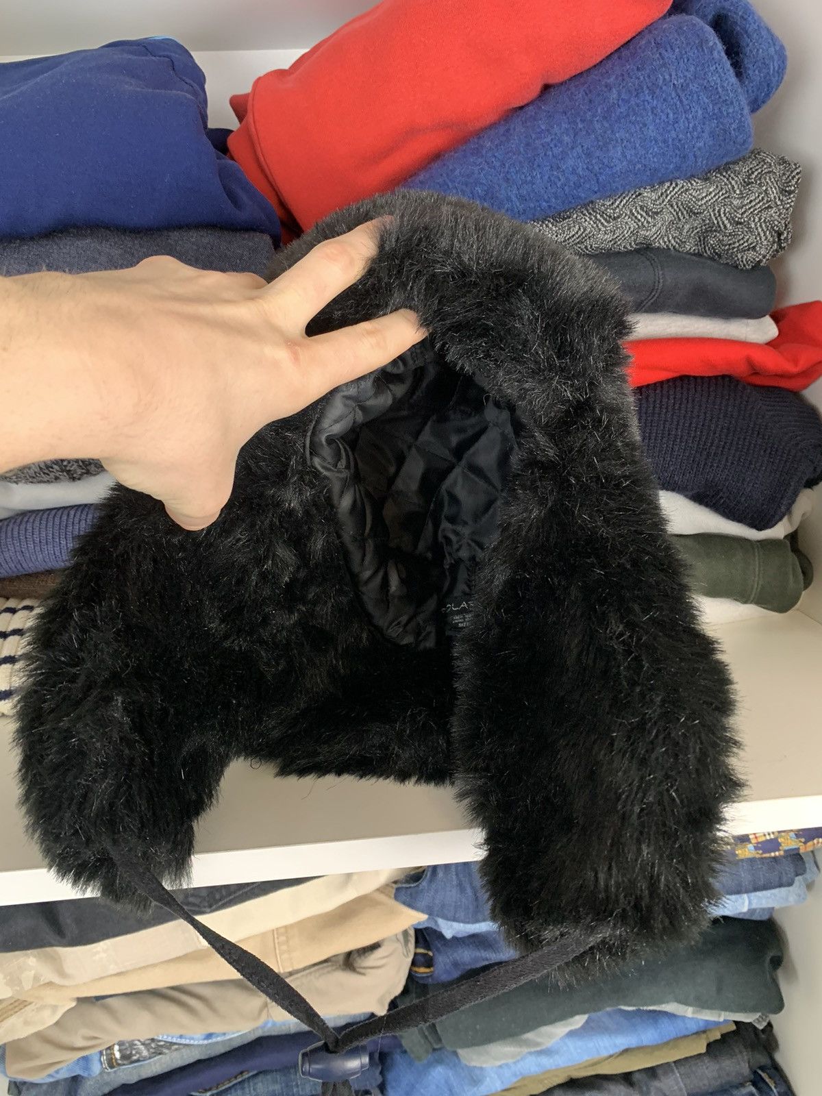 Japanese Brand Y2K Ushanka Faux Fuzzy Fur Hat Size ONE SIZE - 9 Thumbnail