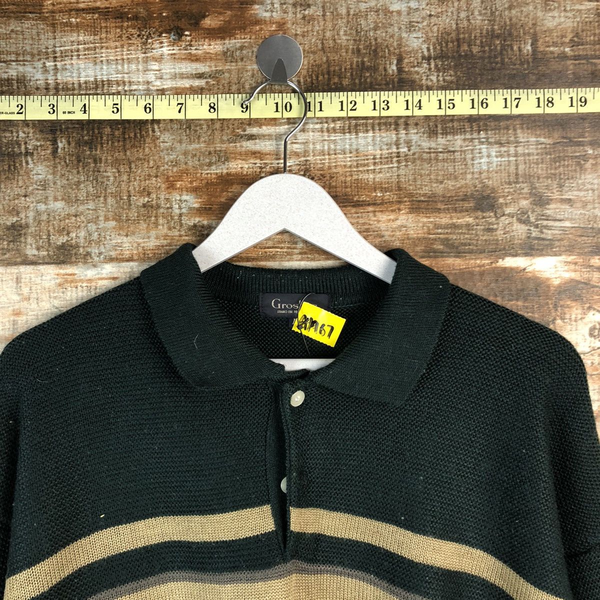 Homespun Knitwear Grosbee Green vintage sweatshirt Knitwear #A1967 Size US L / EU 52-54 / 3 - 4 Thumbnail