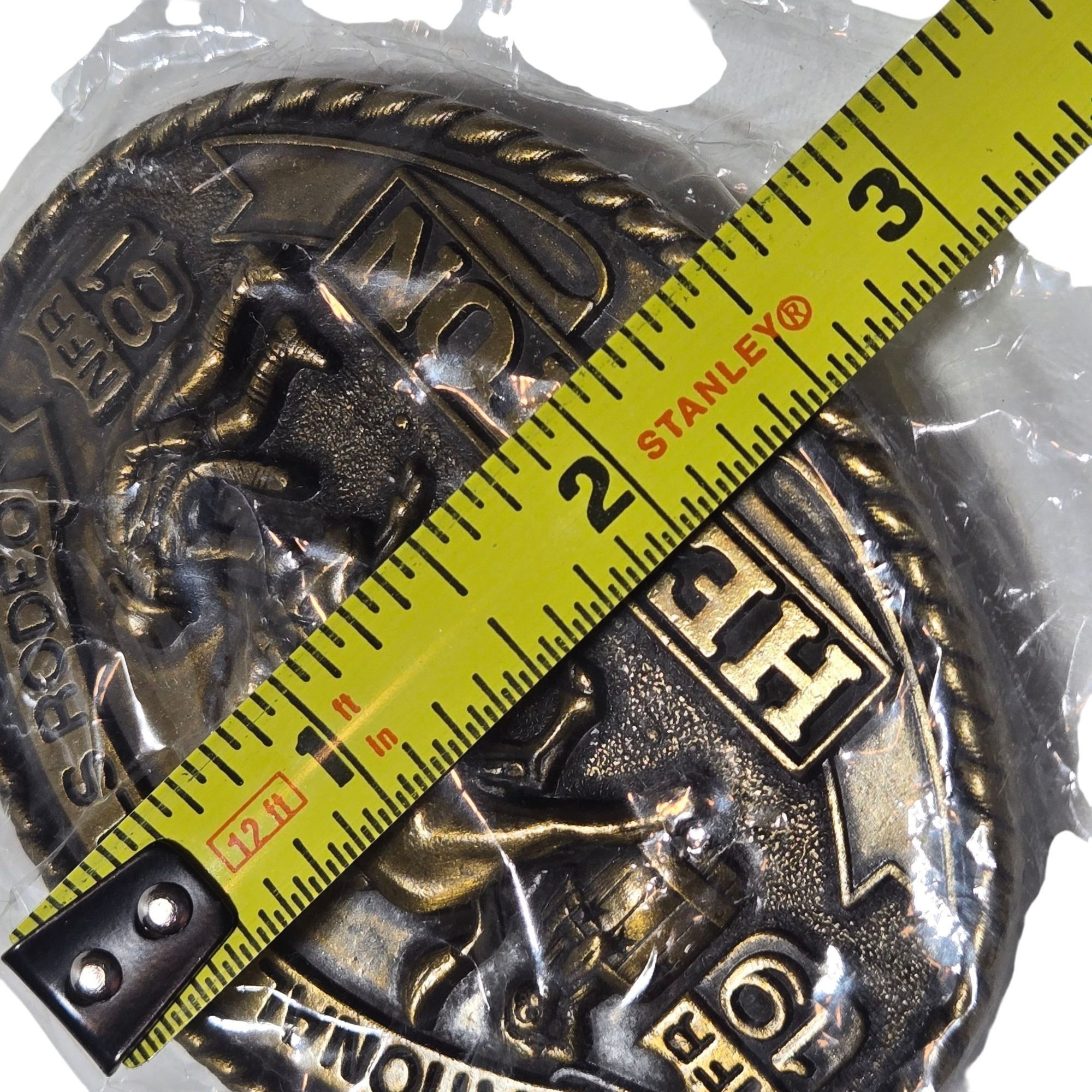 Other 1981 Finals Rodeo Belt Buckle Hesston NOS Bull Rider Clown N Size ONE SIZE - 9 Thumbnail