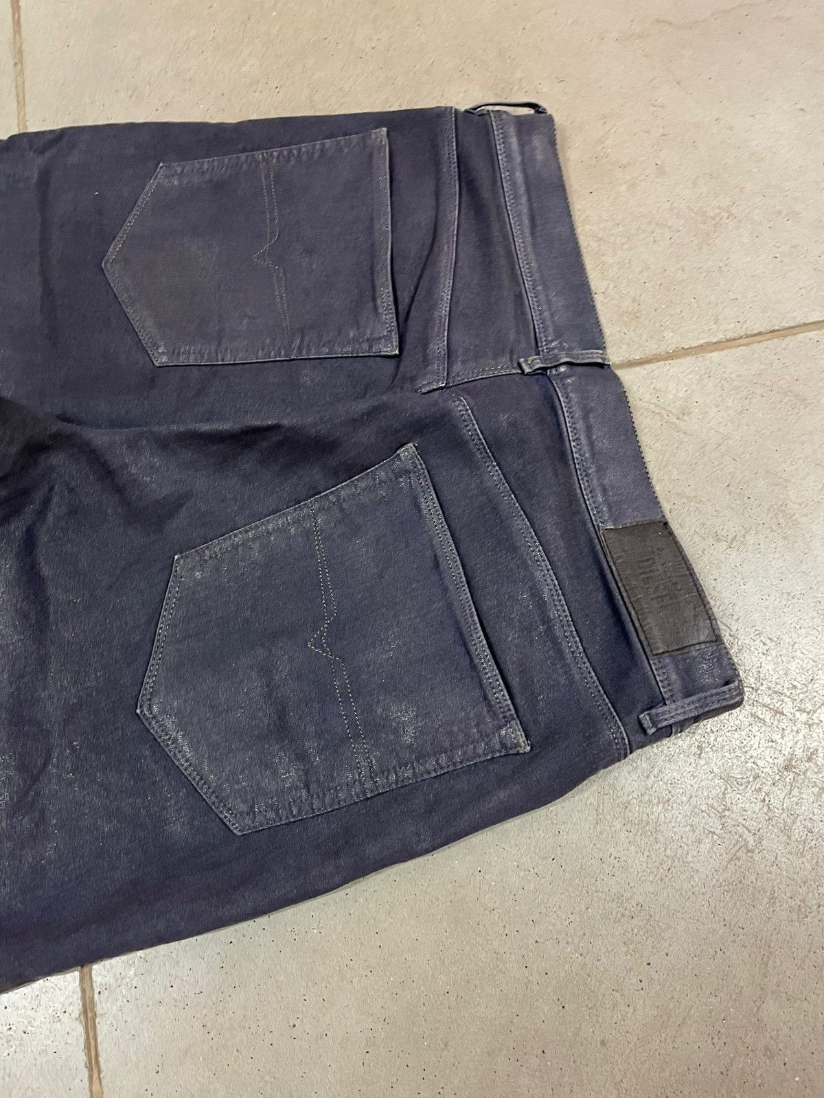 Diesel Rare Vintage Diesel Waxed Shiny Jeans Size US 30 / EU 46 - 5 Thumbnail