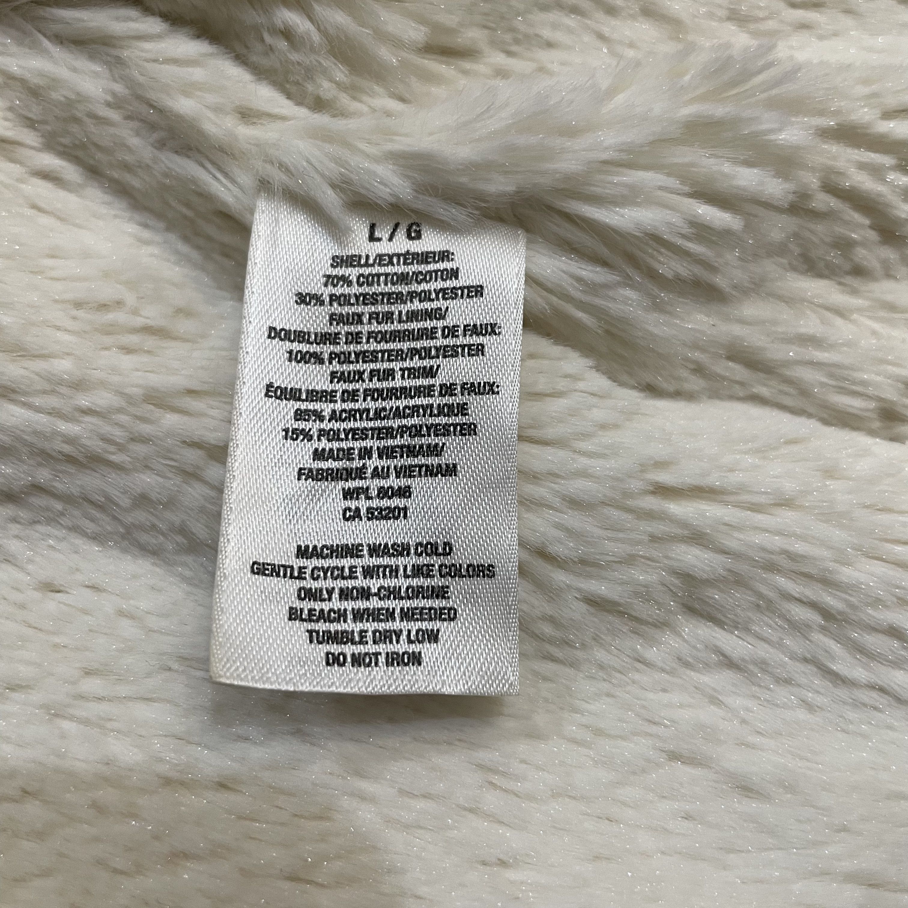 Aeropostale 2000's Y2K Aeropostale Foux Fur Hoodie Jacket Size US L / EU 52-54 / 3 - 6 Thumbnail
