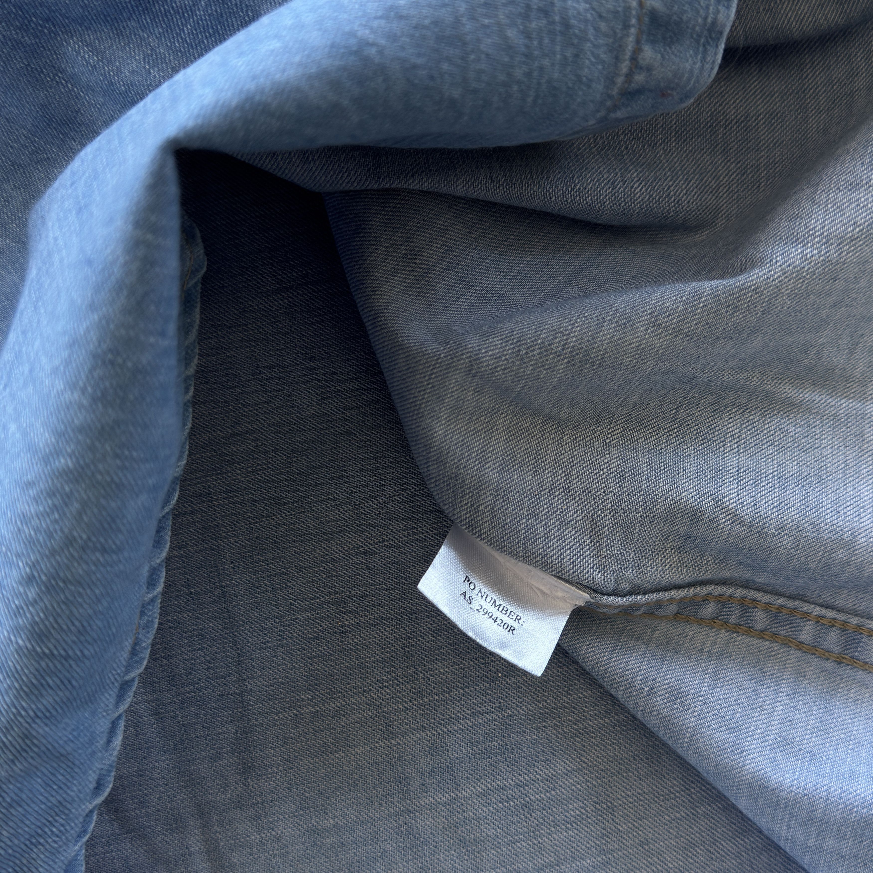 Allsaints AllSaints Blue Denim Western Shirt Corduroy Collar Medium Size US M / EU 48-50 / 2 - 6 Thumbnail