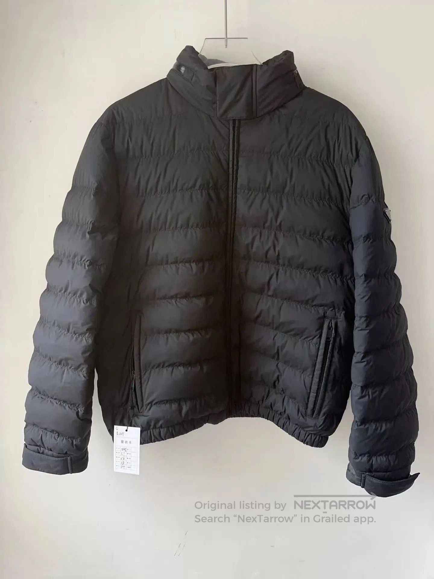 Prada Black Puffer Jacket with Stand Collar. Size US M / EU 48-50 / 2 - 1 Thumbnail