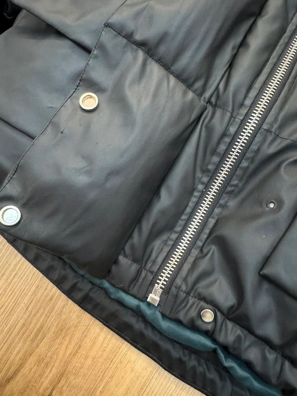 Maniere De Vior Maniere De Voir Wrap Neck Puffer Jacket Vegan Leather 4 M Size L / US 10 / IT 46 - 17 Thumbnail
