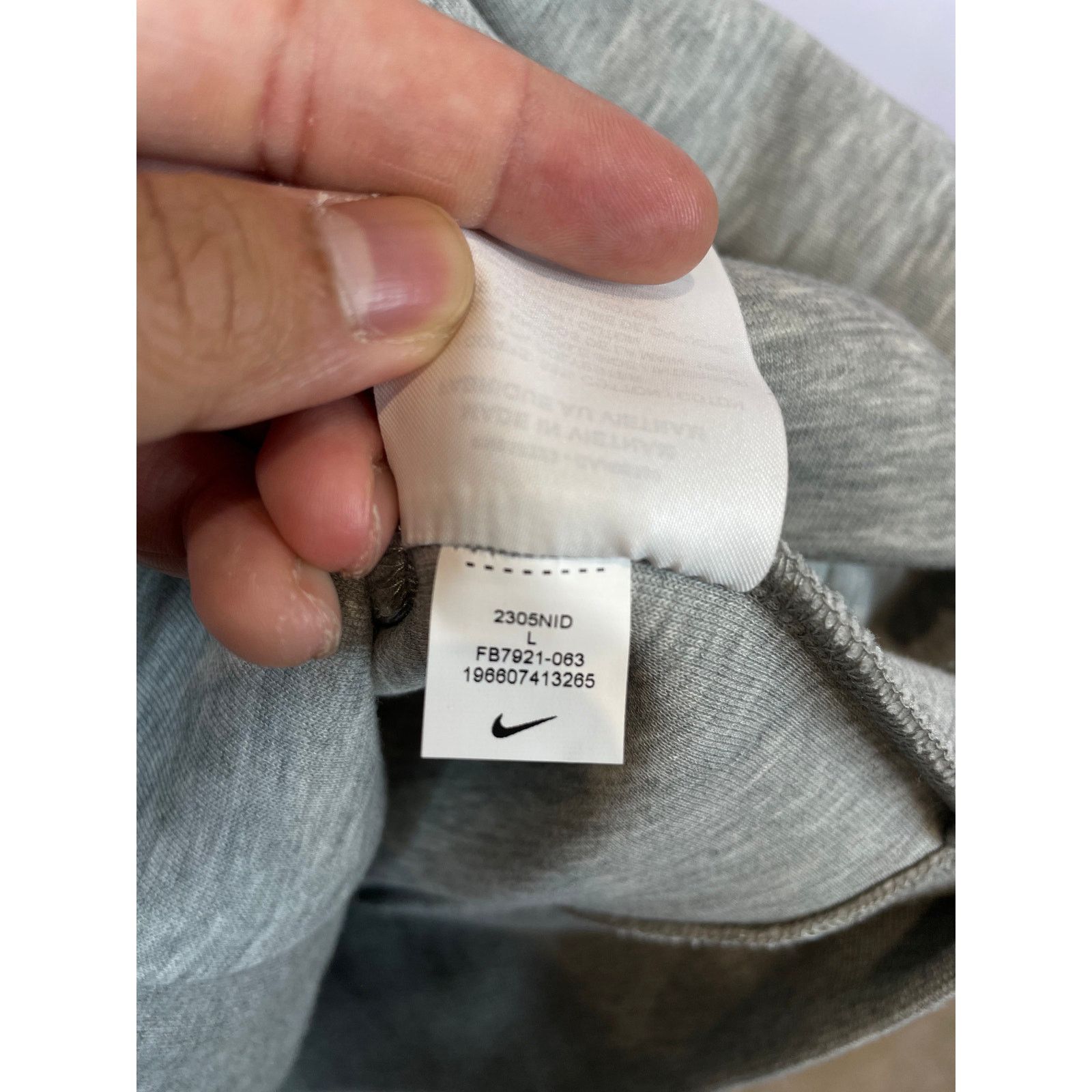 Nike Nike Tech Zip Up Grey Hoodie Size US L / EU 52-54 / 3 - 5 Thumbnail