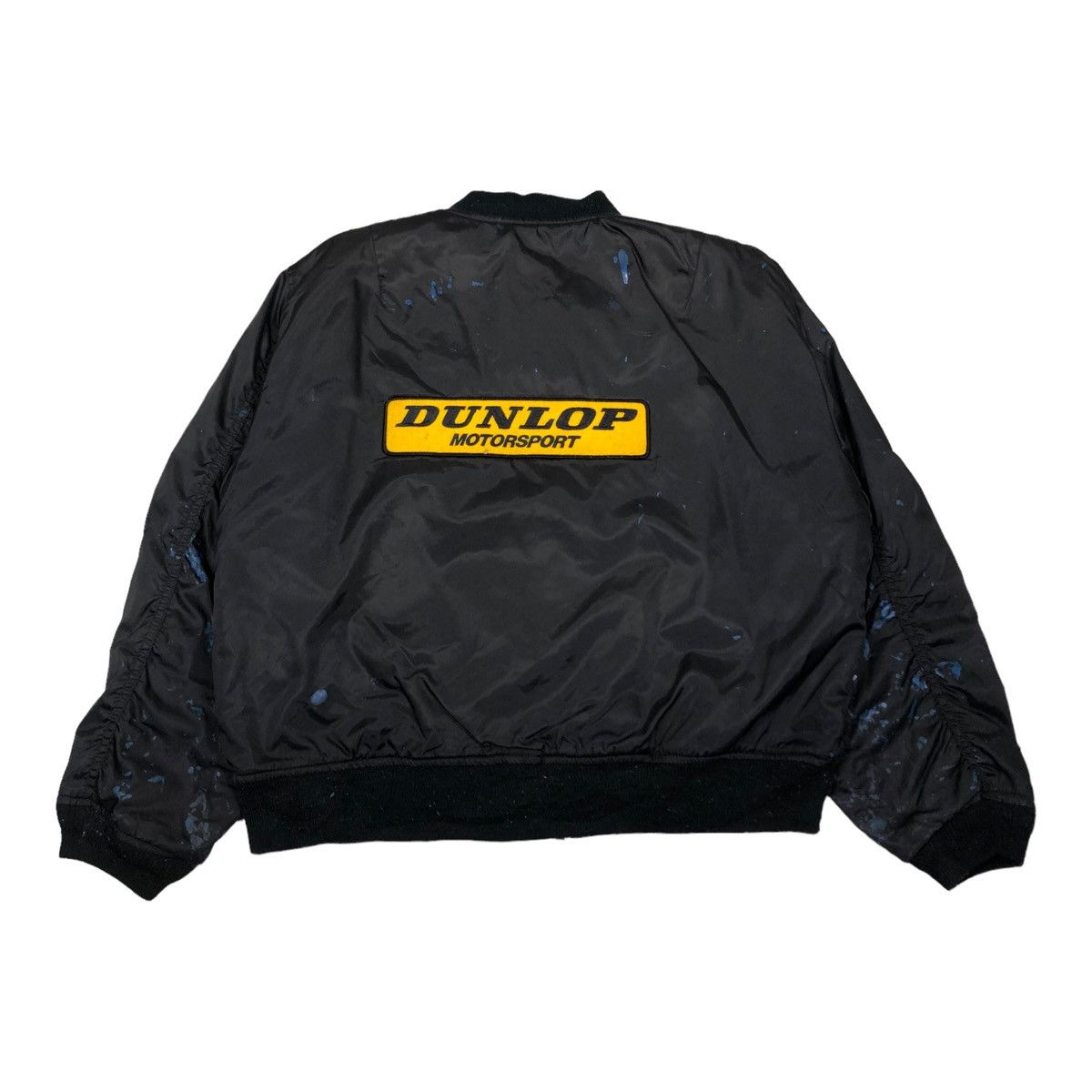 Vintage 🔥VINTAGE BOMBER JACKET MA-1 RACING DUNLOP WAKOS BIG LOGO Size US L / EU 52-54 / 3 - 5 Thumbnail