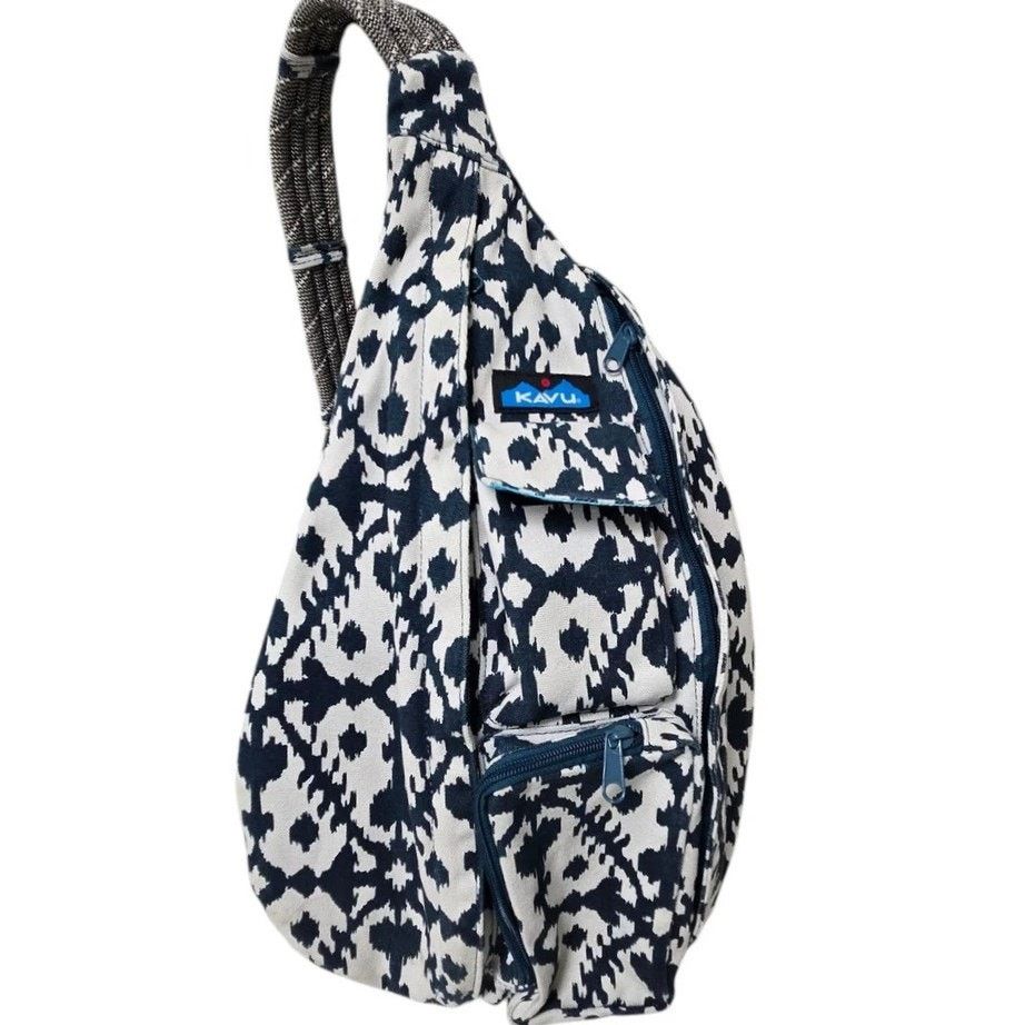 KAVU Kavu Original Blue Blot Crossbody Rope Sling Bag Retired Size ONE SIZE - 1 Thumbnail