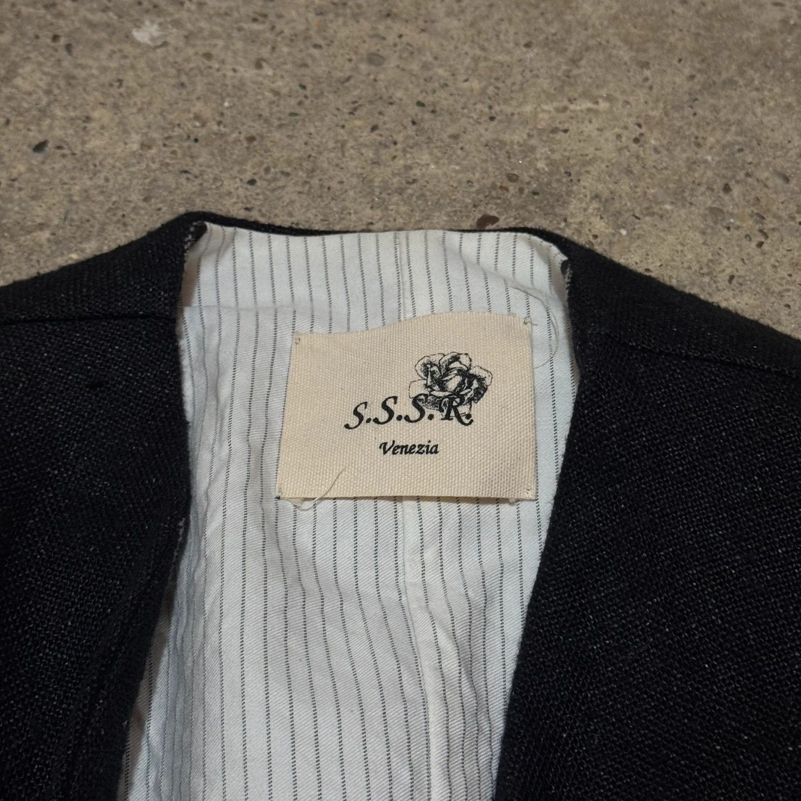 SSSR Venezia S.S.S.R Venezia ( Marc point ) linen one button blazer Size US S / EU 44-46 / 1 - 4 Thumbnail