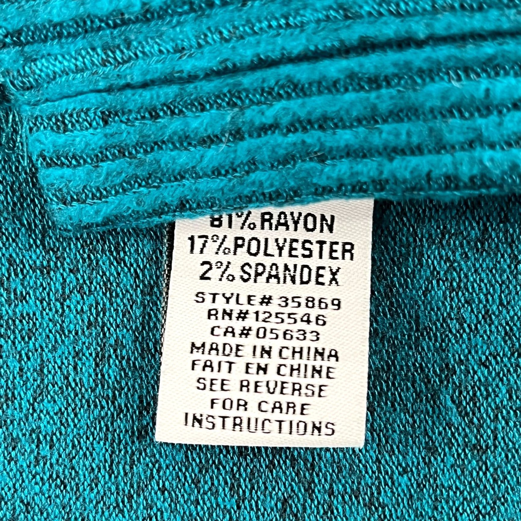 Habitat Habitat Shirt Women Small Oversized Fleece Green Blue Casual Womens 3/4 Sleeve Basic All Seasons Easy Care Regular Fit knit Blouse Size S / US 4 / IT 40 - 6 Thumbnail