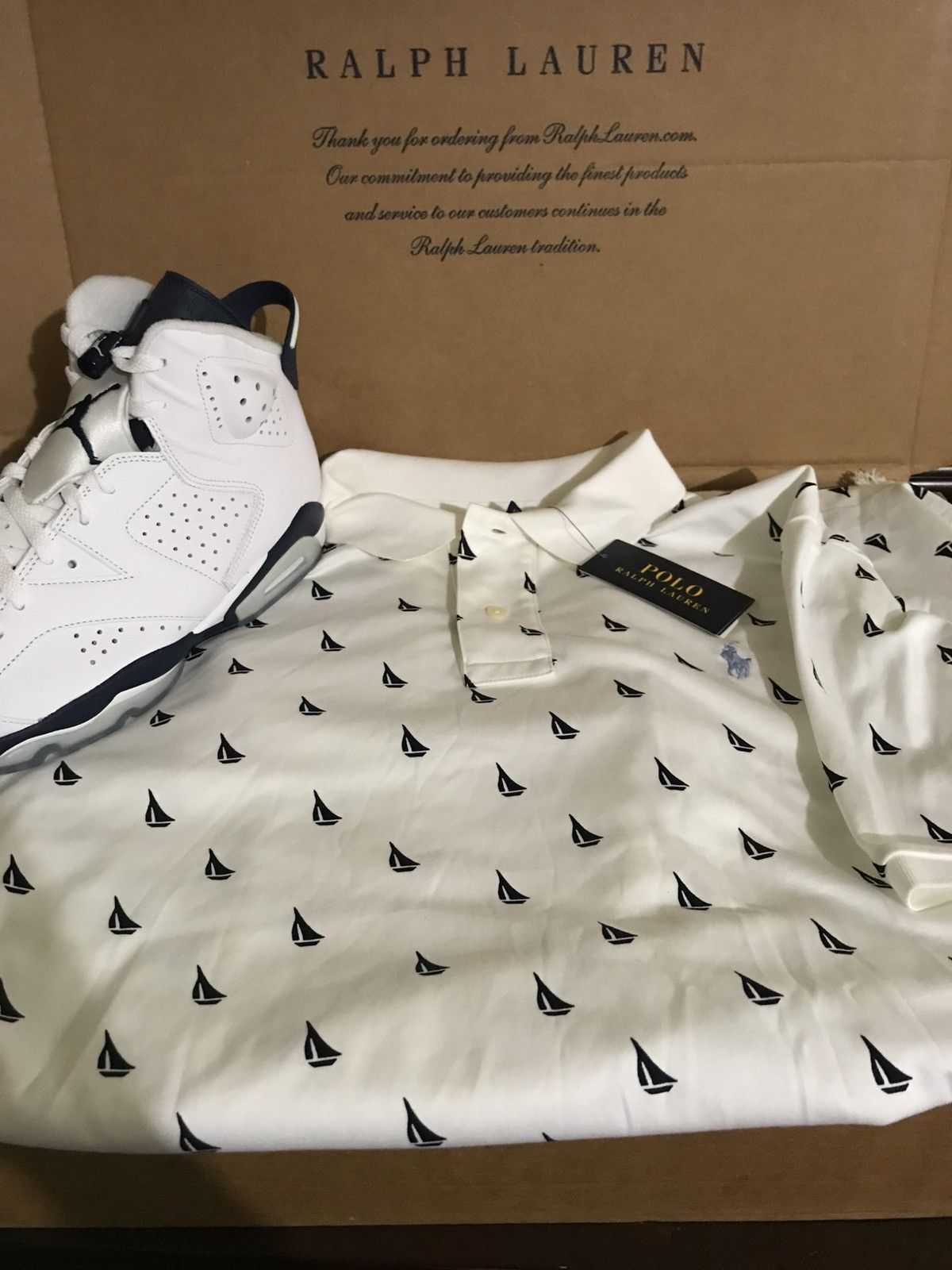 Polo Ralph Lauren Polo Ralph Lauren Custom Fit Polo Boat All Over Men Sz XL Size US XL / EU 56 / 4 - 1 Thumbnail