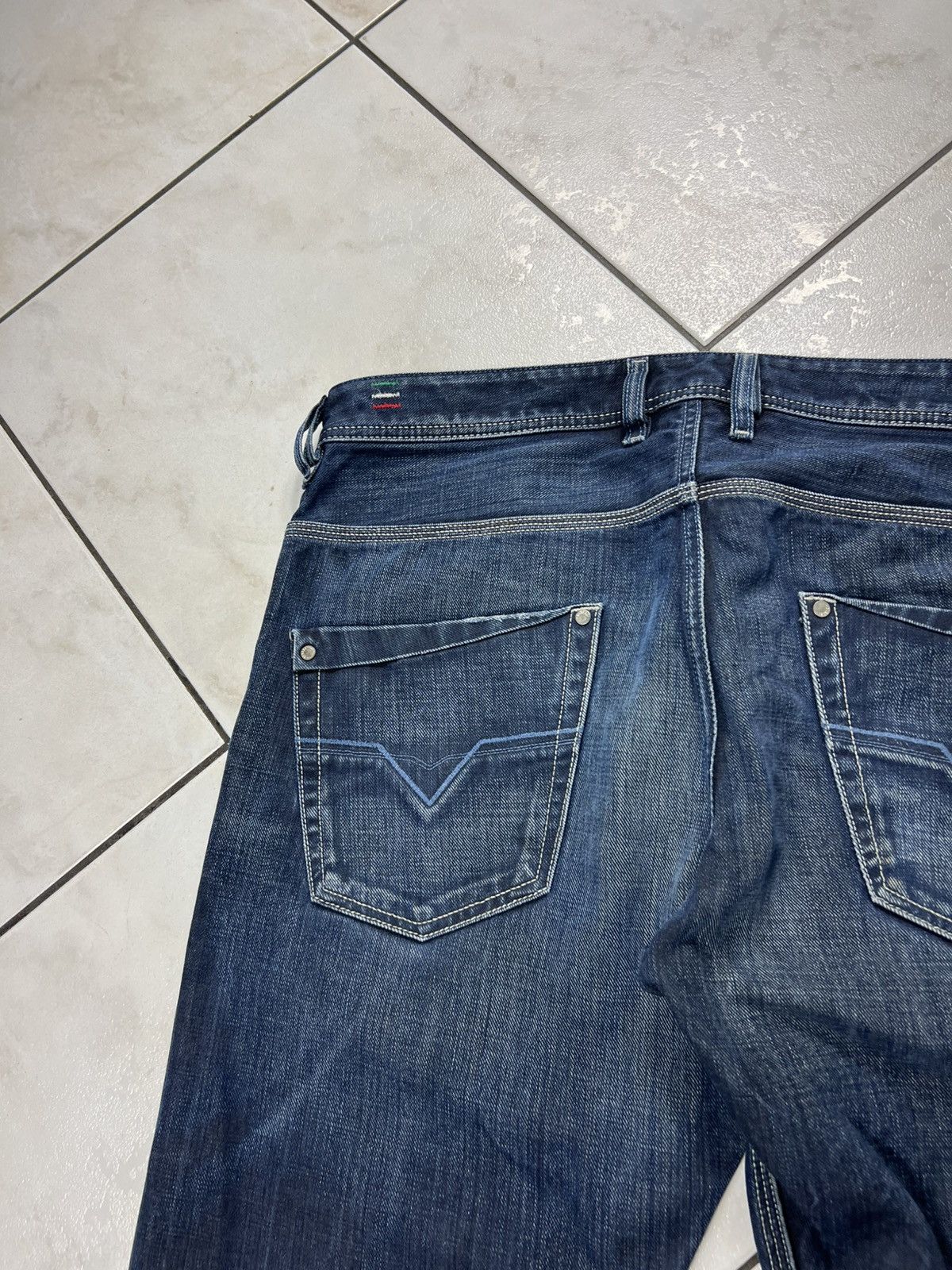 Diesel Vintage Diesel y2k distressed denim jeans blue eyecons pants Size US 34 / EU 50 - 16 Thumbnail
