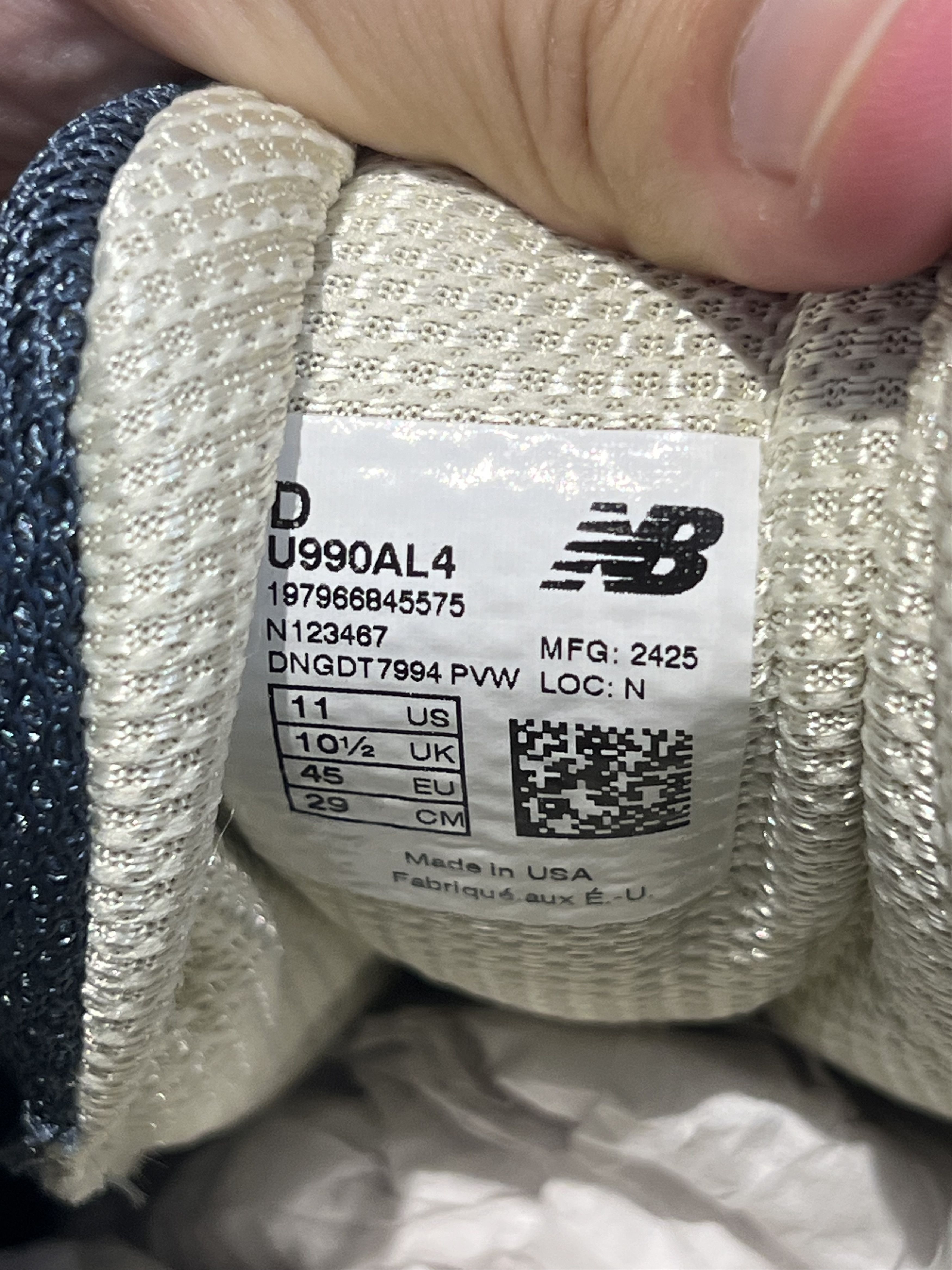 Auralee × New Balance 💚 Auralee x New Balance 990v4 MADE in USA Blue US 11 NEW Size US 11 / EU 44 - 15 Thumbnail