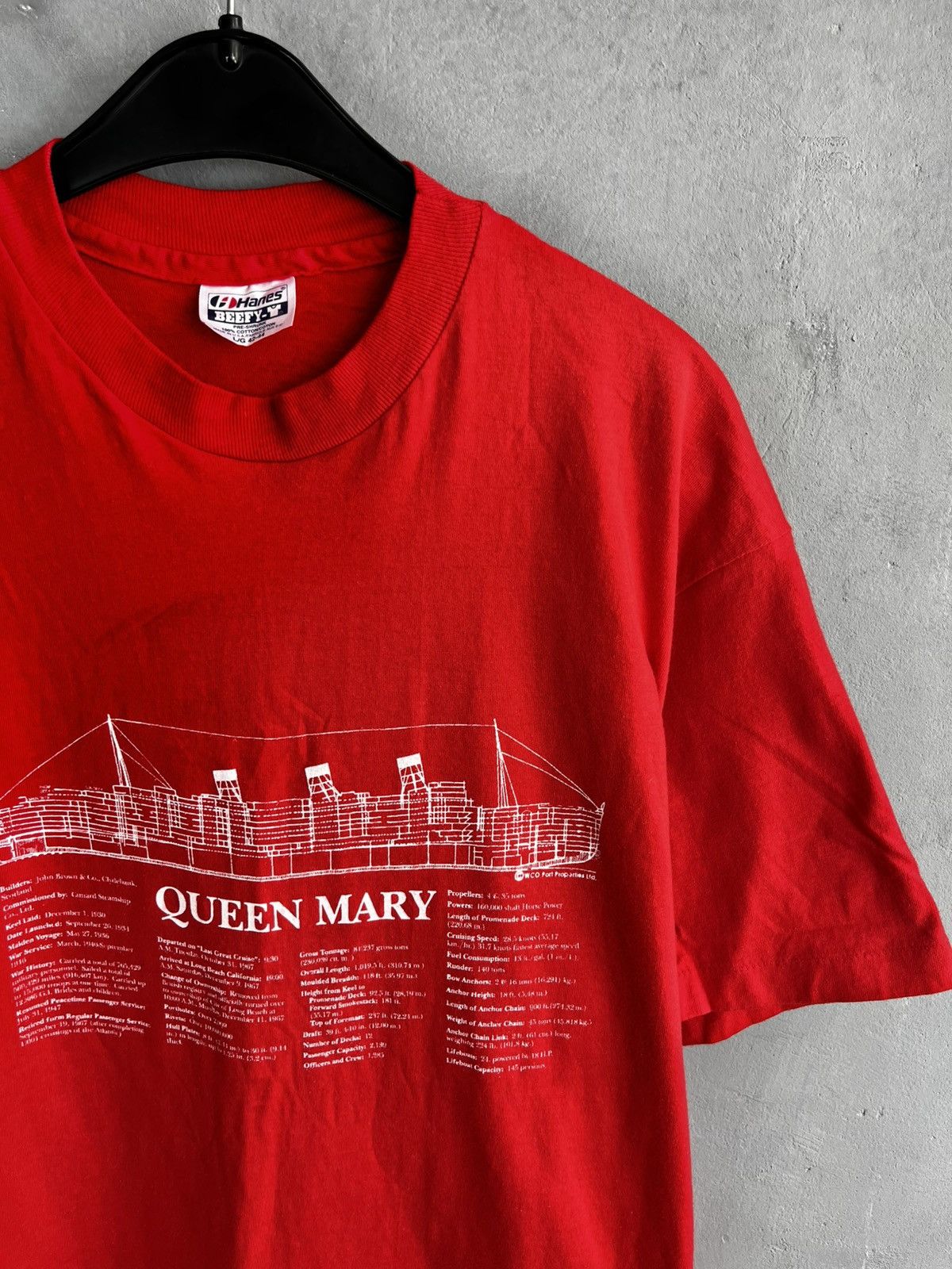 Vintage Vintage Tie Dye Queen Mary Ship Long Beach Tee Size US L / EU 52-54 / 3 - 2 Thumbnail
