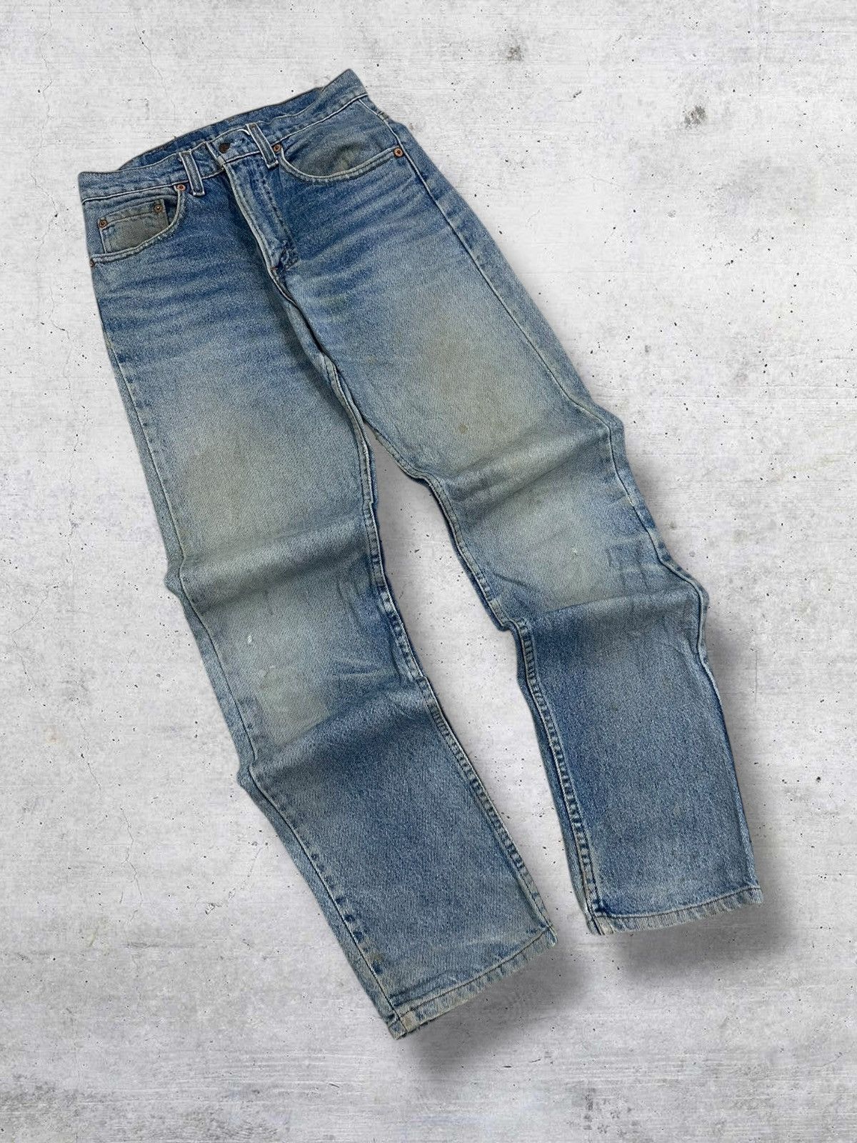 Levi's Vintage Clothing VINTAGE 505 LEVIS USA DESIGNER 90S OLD STAIN MUD OG DENIM Size US 26 / EU 42 - 2 Thumbnail