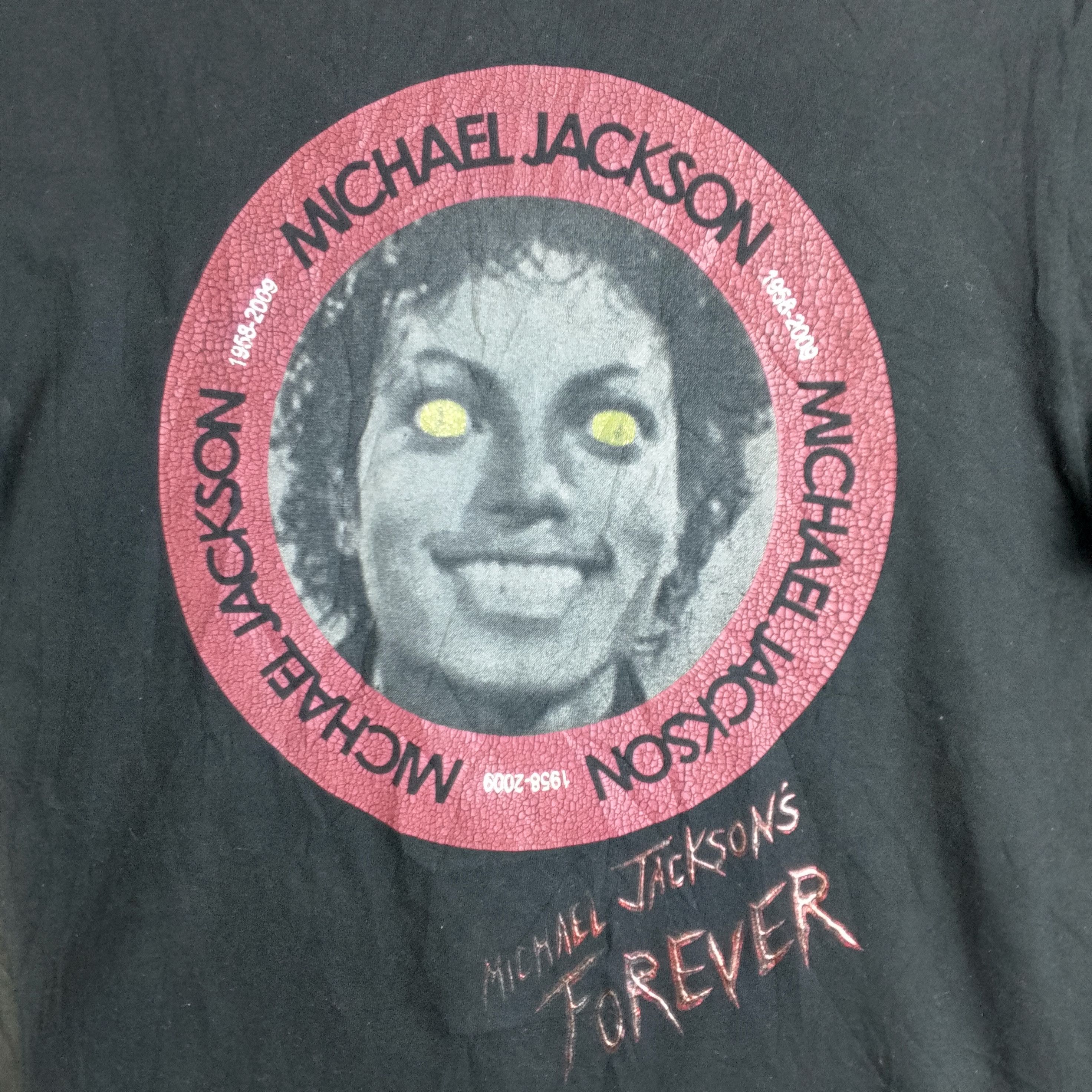 In The Attic Faded In The Attic X Michael Jackson Demonic face Tee Size US M / EU 48-50 / 2 - 4 Thumbnail