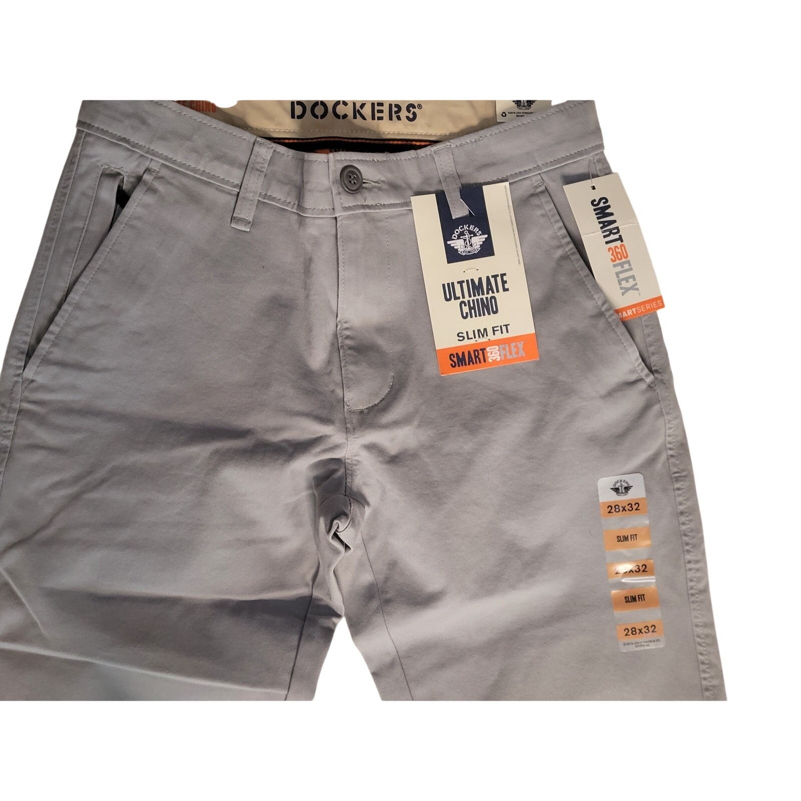Dockers Men's Dockers Lt. Grey Ultimate Chino pants Slim 28x32 Size US 28 / EU 44 - 2 Thumbnail