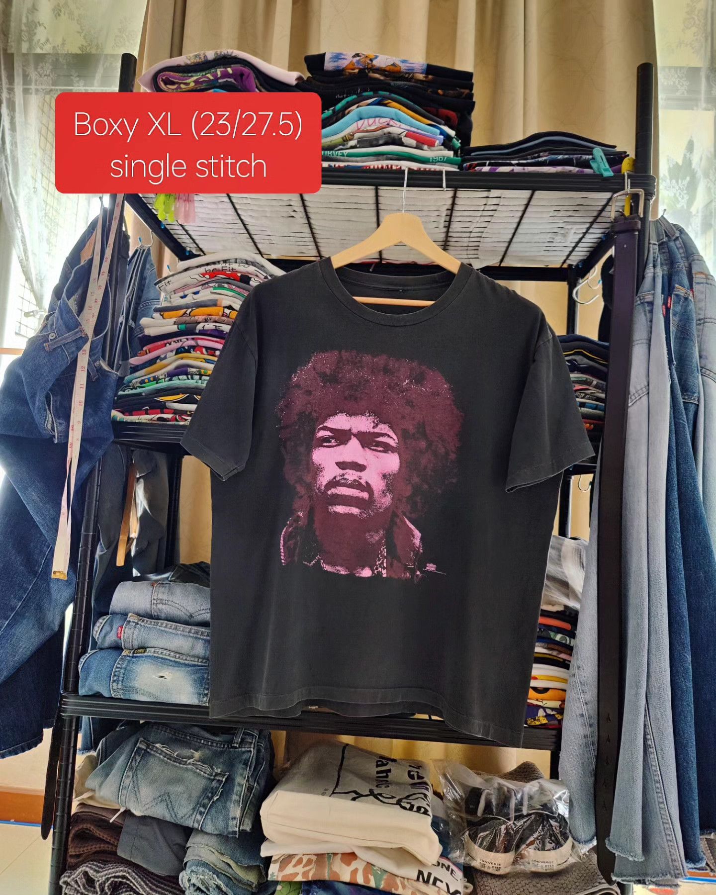 Band Tees × Jimi Hendrix vintage 90s Jimi Hendrix - "Are You Experienced" 1994 Size US XL / EU 56 / 4 - 6 Thumbnail