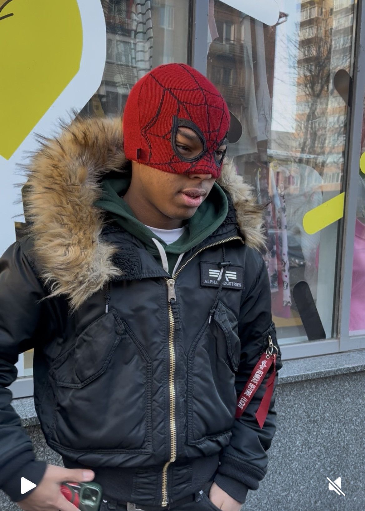 Marvel Comics Spider Man Miles Morales two sided hat Size ONE SIZE - 1 Thumbnail