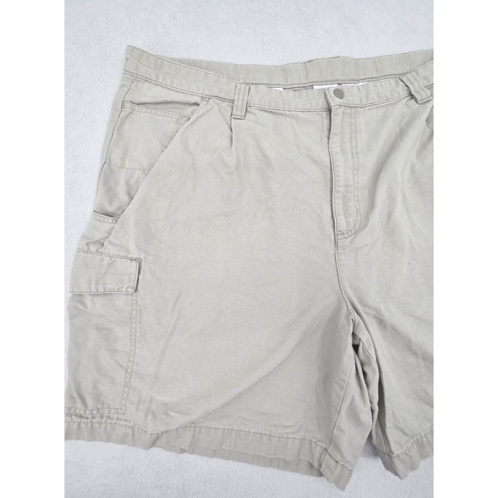 Vintage Columbia Cargo Shorts 44 Beige Canvas Outdoors Flat Front Hiking Men Size US 44 / EU 60 - 6 Thumbnail