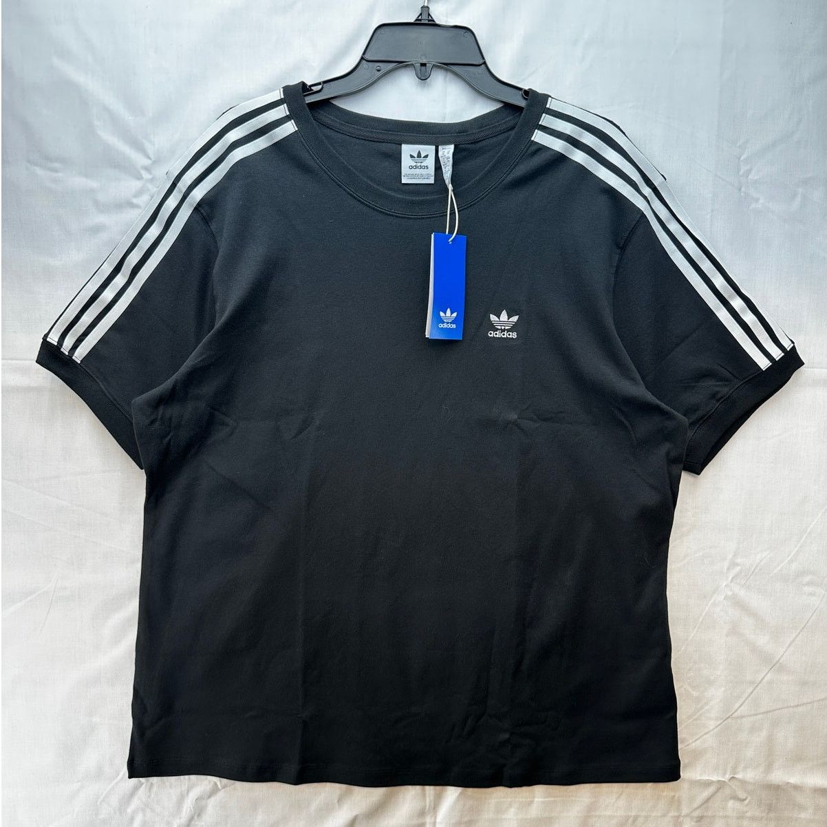 Adidas Adidas Womens 1X Plus Size Original Black Tee Shirt XL Size XL / US 12-14 / IT 48-50 - 1 Thumbnail
