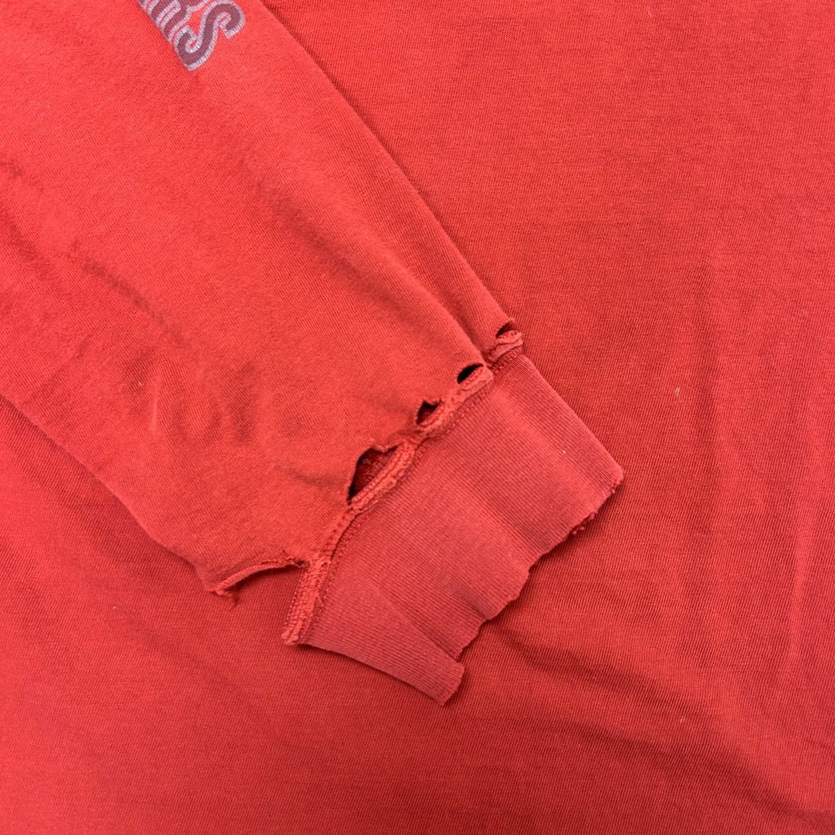 American Eagle Outfitters Y2K American Eagle Outfitters Shirt Mens XL Red AE Logo Long Sleeve Tee T-Shirt Size US XL / EU 56 / 4 - 4 Thumbnail