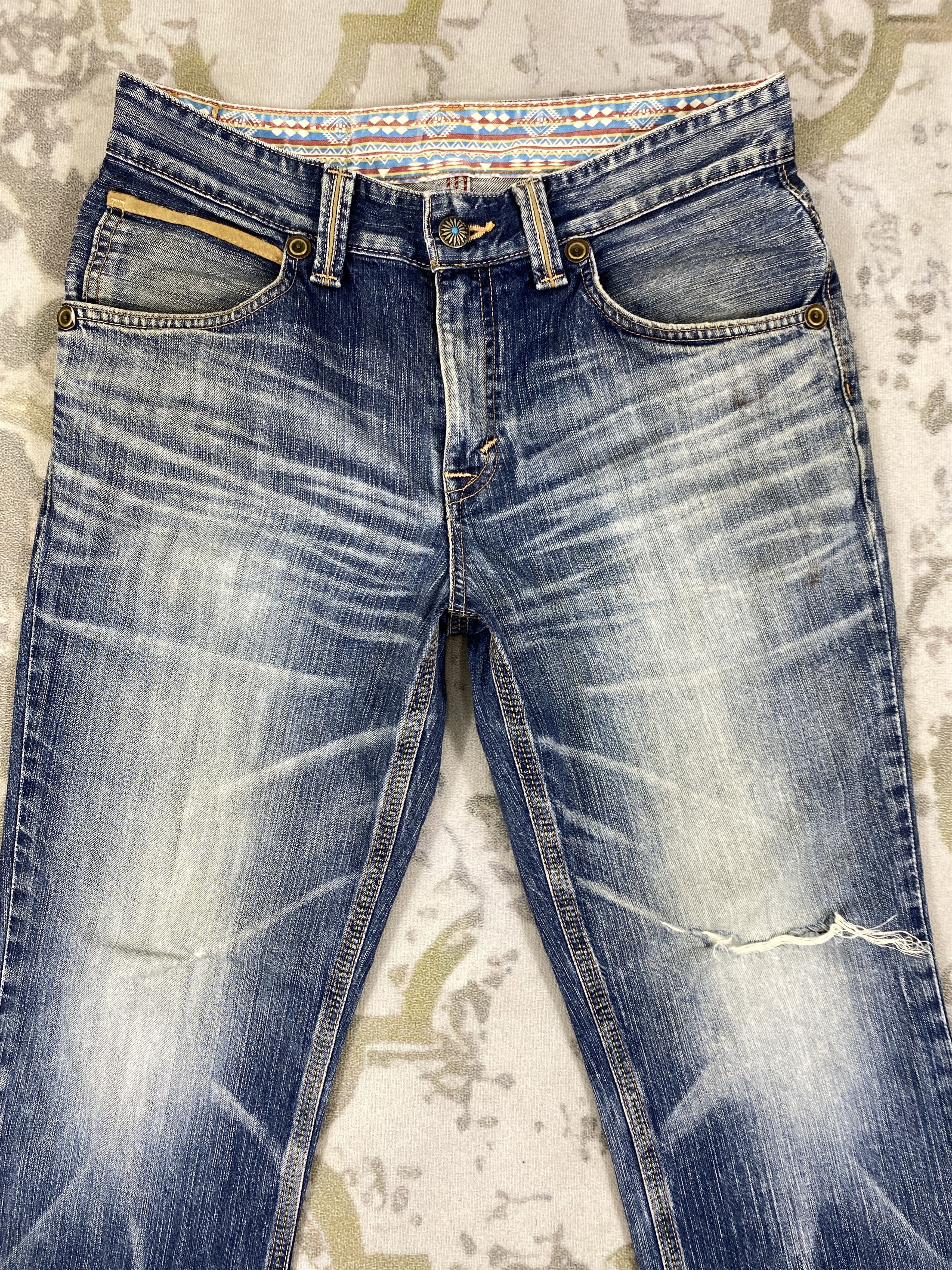 Le Grande Bleu (L.G.B.) Vintage Edwin LGB style Flare Jeans 34x29.5 - JN 3023 Size US 34 / EU 50 - 3 Thumbnail
