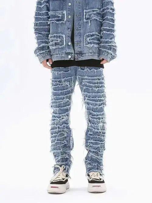 Jean Stacked Denim Jeans Size US 32 / EU 48 - 1 Thumbnail