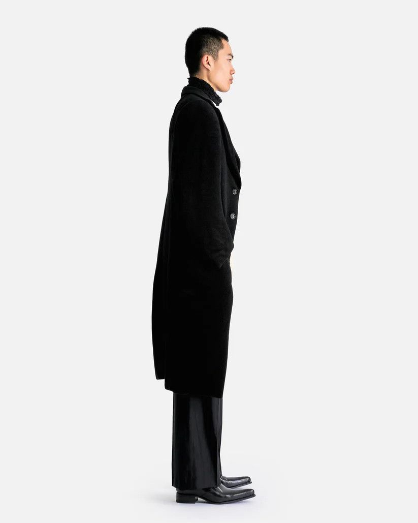 Junya Watanabe o1s1v1r1oon0925 Angora Shoulder Robed Jacket in Black Size US M / EU 48-50 / 2 - 3 Thumbnail