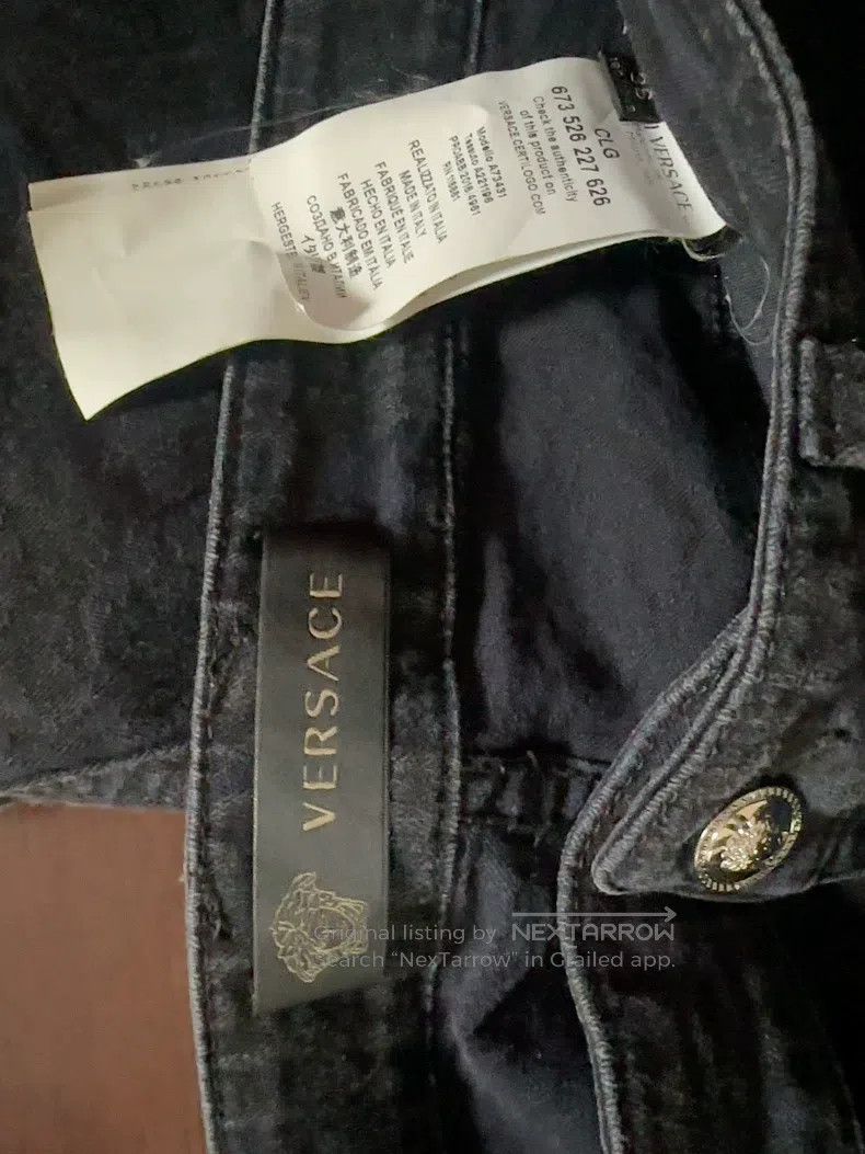 Versace Versace Dark flower jeans Size US 31 - 2 Thumbnail