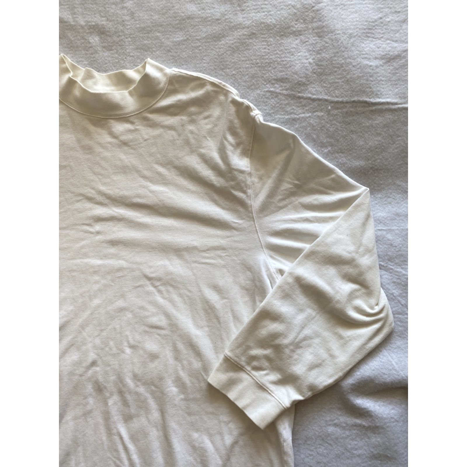 Vintage Gander Mountain Shirt Men's XL White Long Sleeve Mock T basic Solid Guide Series / 16-2 Size US XL / EU 56 / 4 - 2 Thumbnail