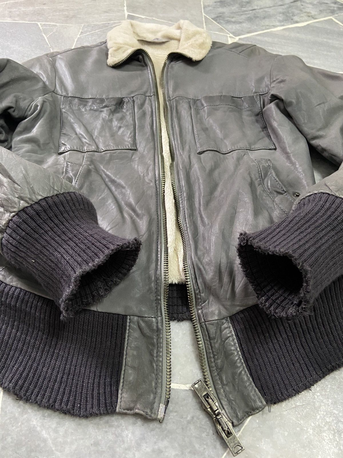 Giorgio Brato Giorgio Brato Leather Bomber Jacket Size 46 Size US S / EU 44-46 / 1 - 7 Thumbnail
