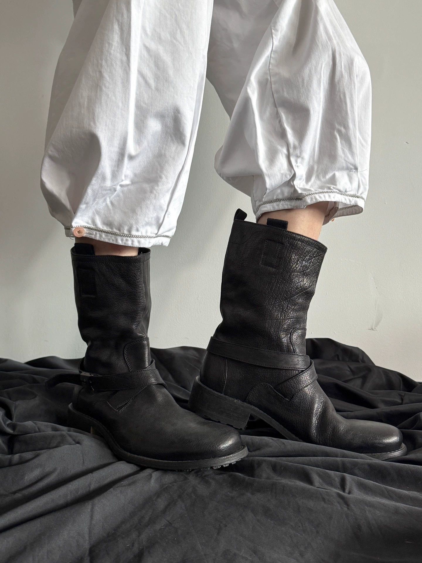 Other Italian Brand Cowhide Strap Boots Size 41 Near New Size US 8 / EU 41 - 2 Thumbnail