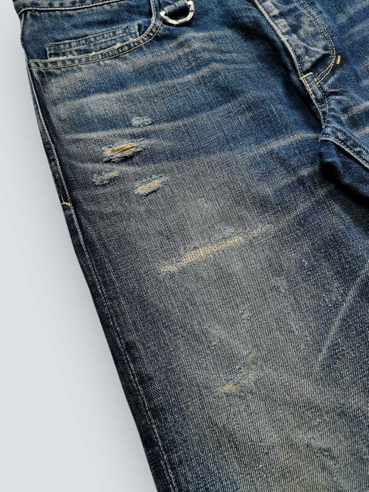Mastermind Japan Mastermind Roarguns Roar Cross Guns Distressed Denim Jeans Size US 32 / EU 48 - 12 Thumbnail