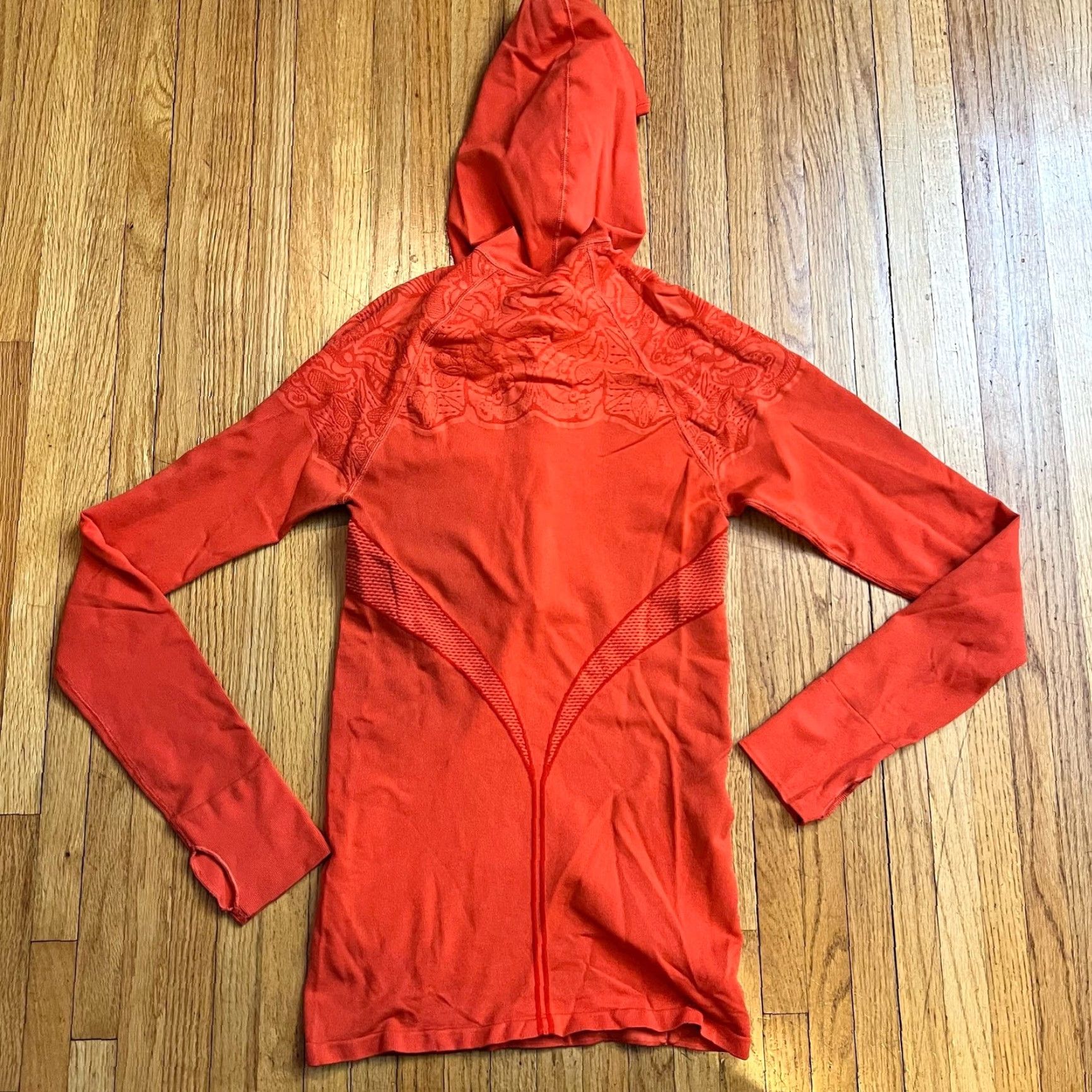 Athleta Athleta Hoodie Womens Medium Twist Half Zip Shirt Orange Compression Size M / US 6-8 / IT 42-44 - 4 Thumbnail