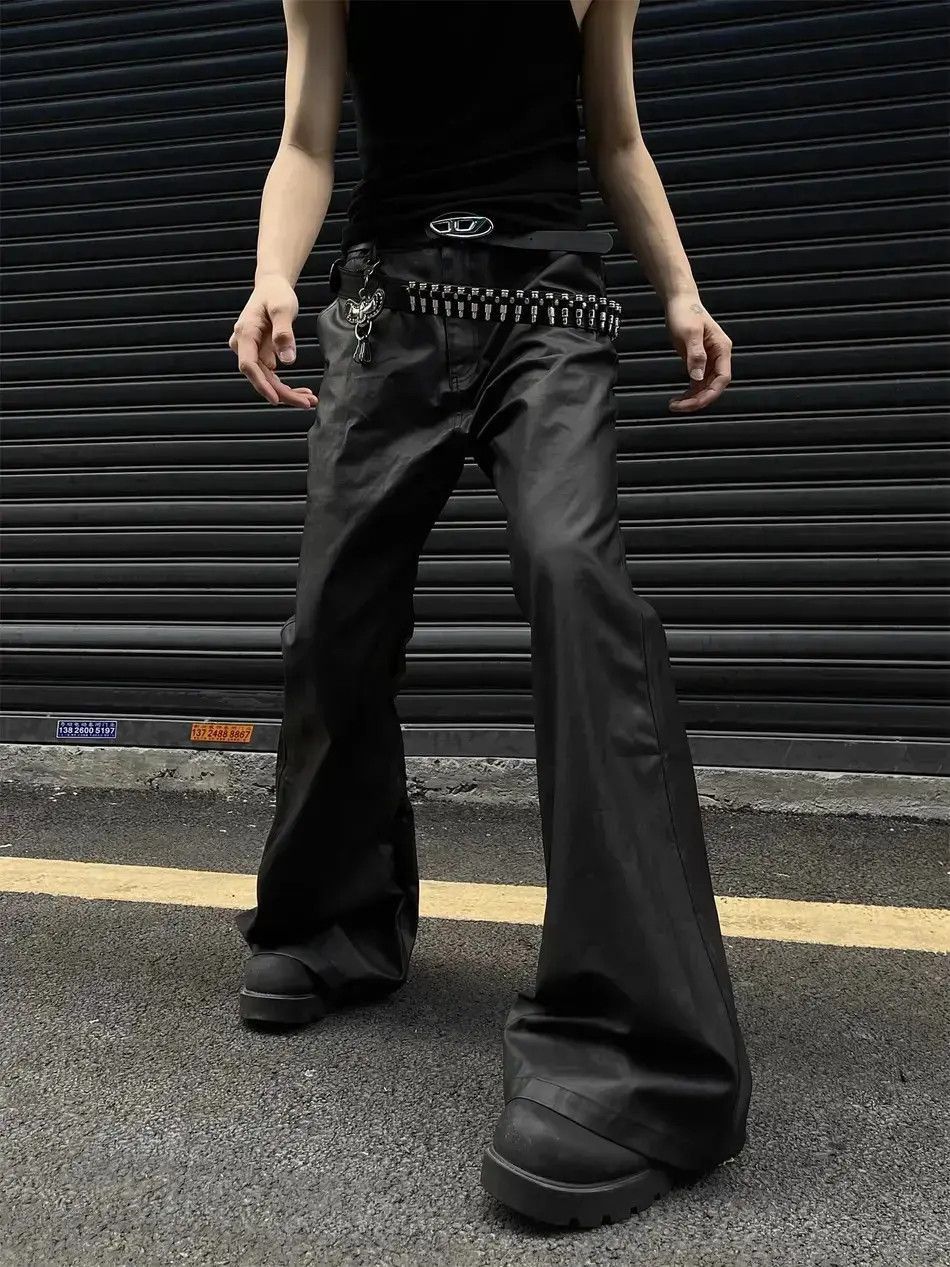 Japanese Brand Retro solid leather casual pants Size US 30 / EU 46 - 4 Thumbnail