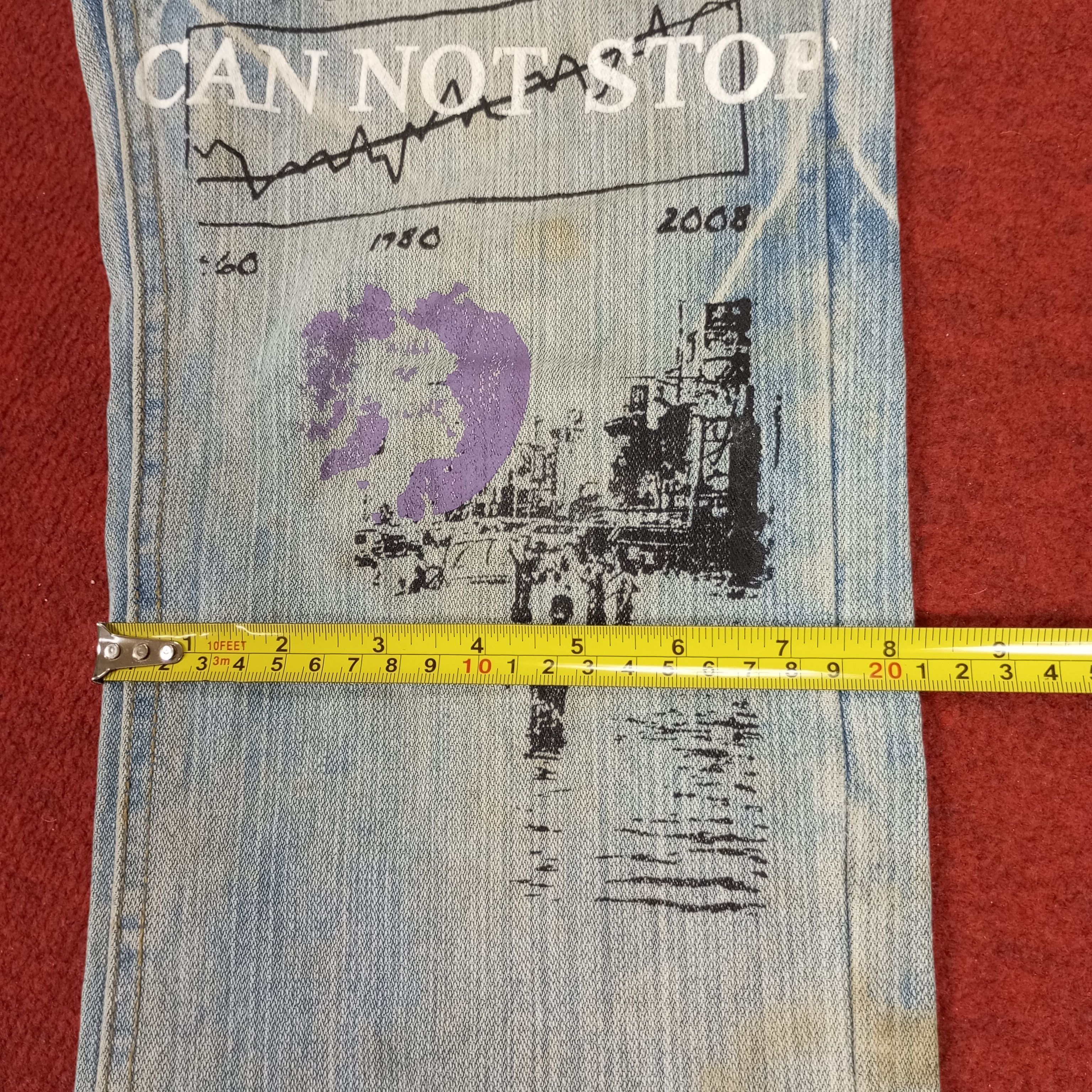 Vintage Point Loma Rising Design Rock Punk Style Jeans Size US 32 / EU 48 - 10 Thumbnail