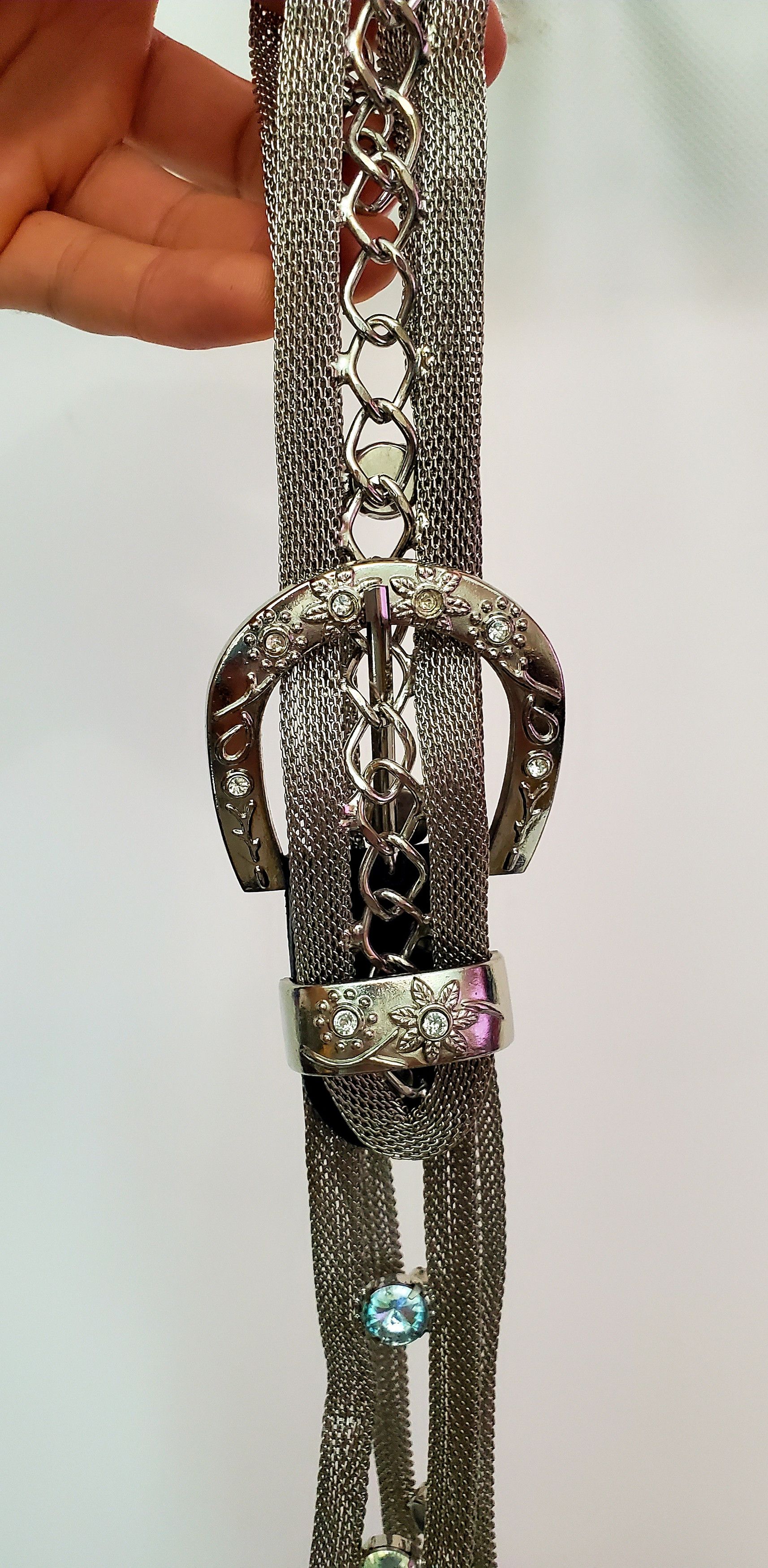 Hysteric Glamour × Japanese Brand × Vintage Vintage Amazing Metal Belt perfect condition M length 97 cm Size 32 - 8 Thumbnail