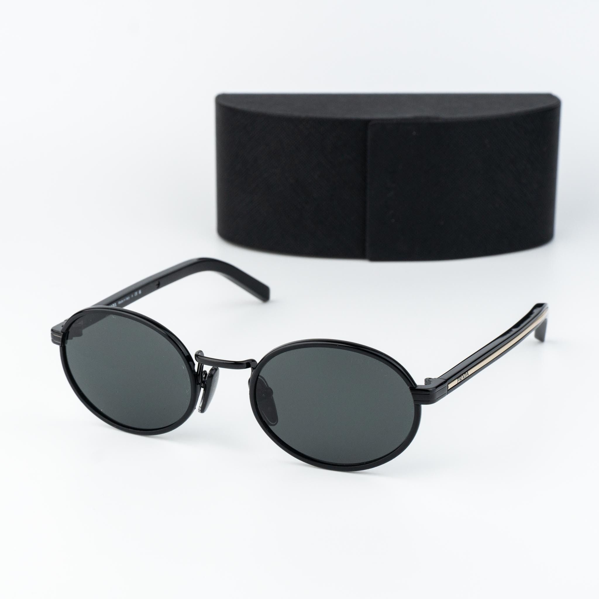 Prada Prada Women Sunglasses Oval PRB56S AAV08Z NEW AUTHENTIC Size ONE SIZE - 1 Thumbnail