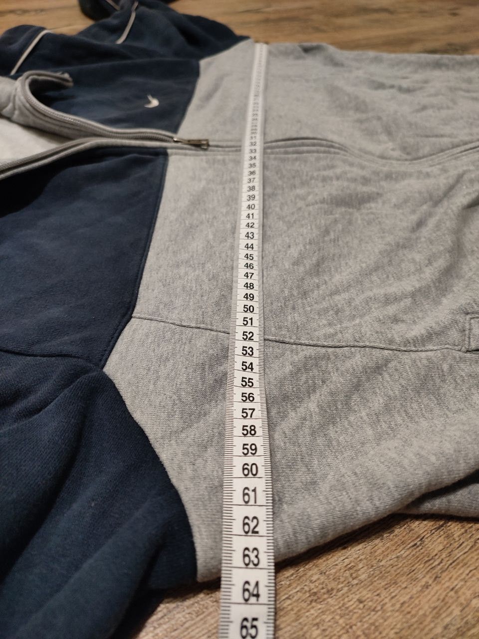 Nike Vintage Y2K Nike Faded Gray Navy Full-Zip Hoodie XL size Size US XL / EU 56 / 4 - 19 Thumbnail