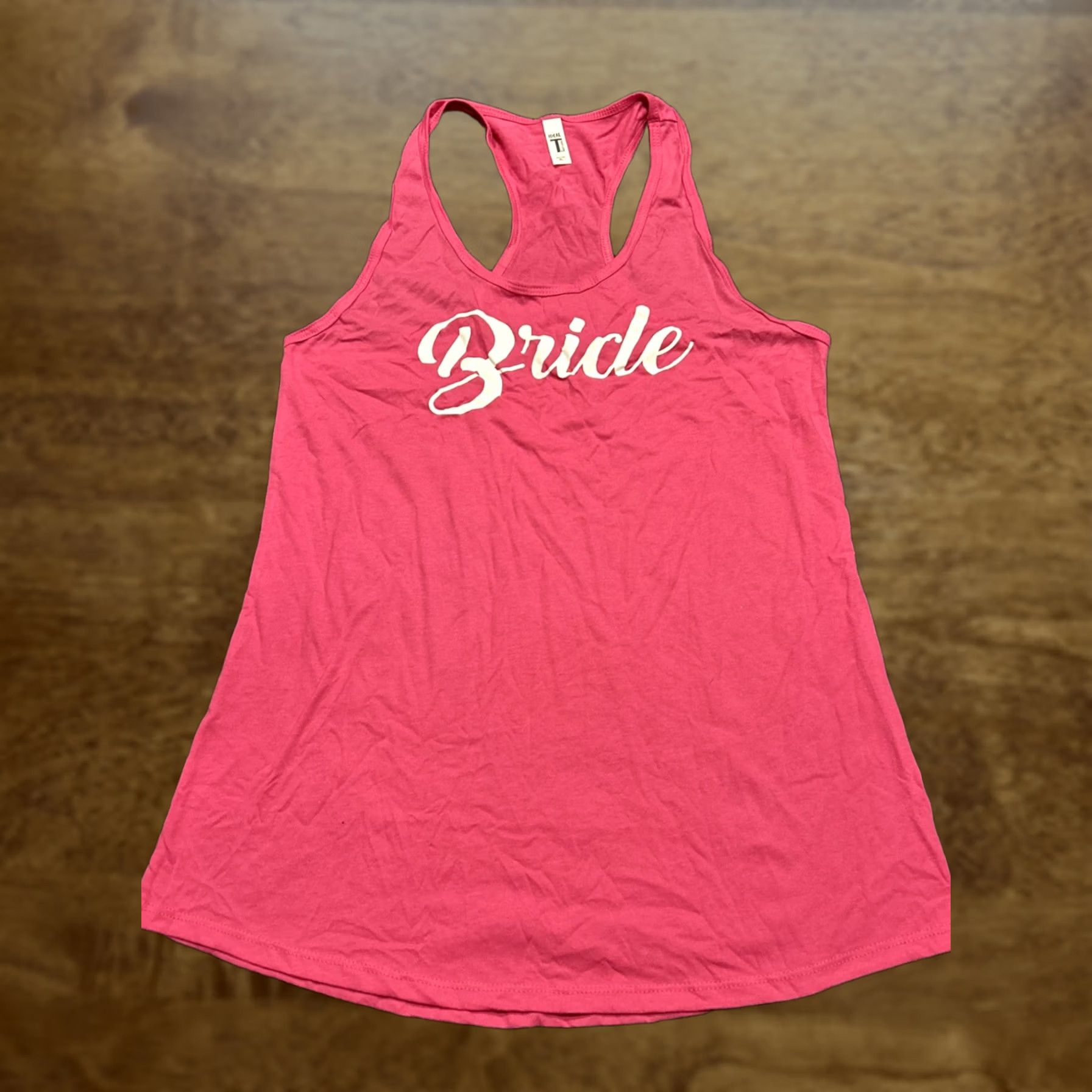 Next Level Next Level Tank Women's XL Pink Wedding Casual Sleeveless Cotton Blend Scoop Neck Basic Logo Size XL / US 12-14 / IT 48-50 - 1 Thumbnail