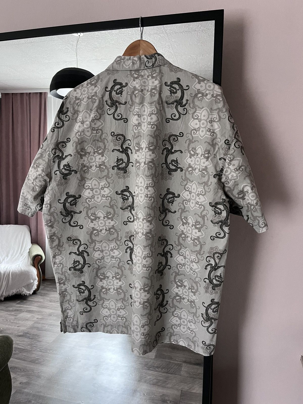 No Fear Vintage 90’s No Fear Dragon Hawaiian Style Button Up Size US XL / EU 56 / 4 - 2 Thumbnail