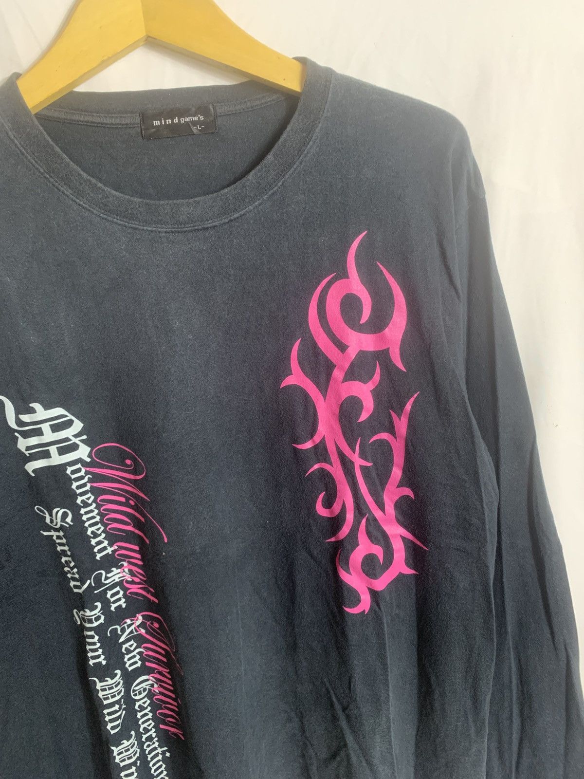 Japanese Brand Japanese Mindgames longsleve Size US M / EU 48-50 / 2 - 8 Thumbnail
