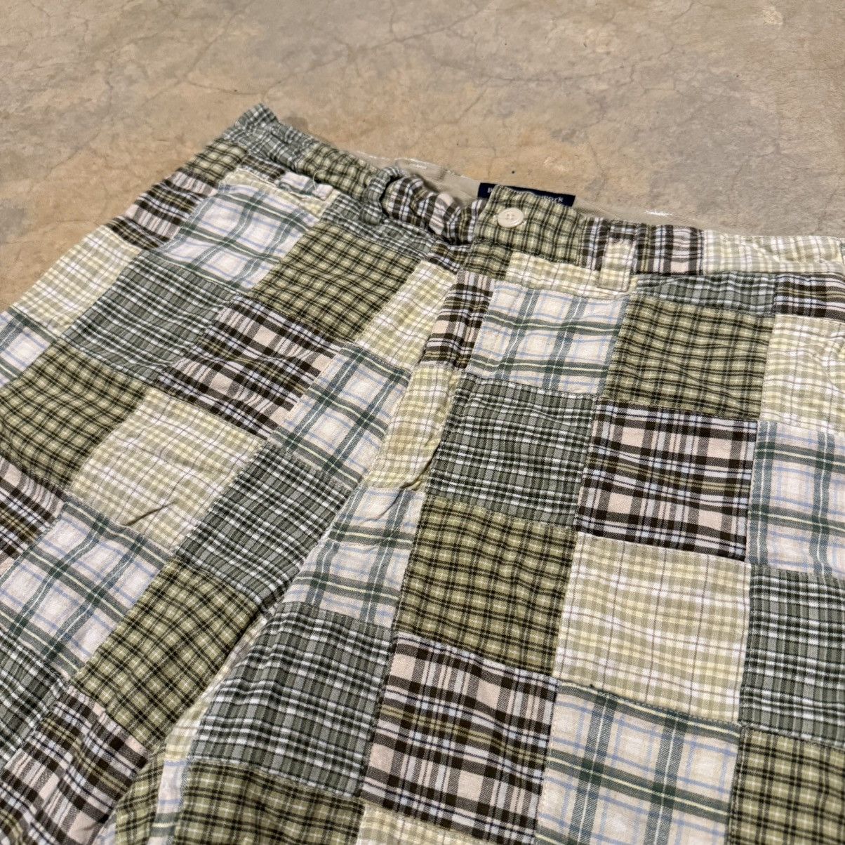 Vintage Vintage 2000s Patchwork Madras Plaid Shorts ERD Grunge Y2K Size US 32 / EU 48 - 3 Thumbnail